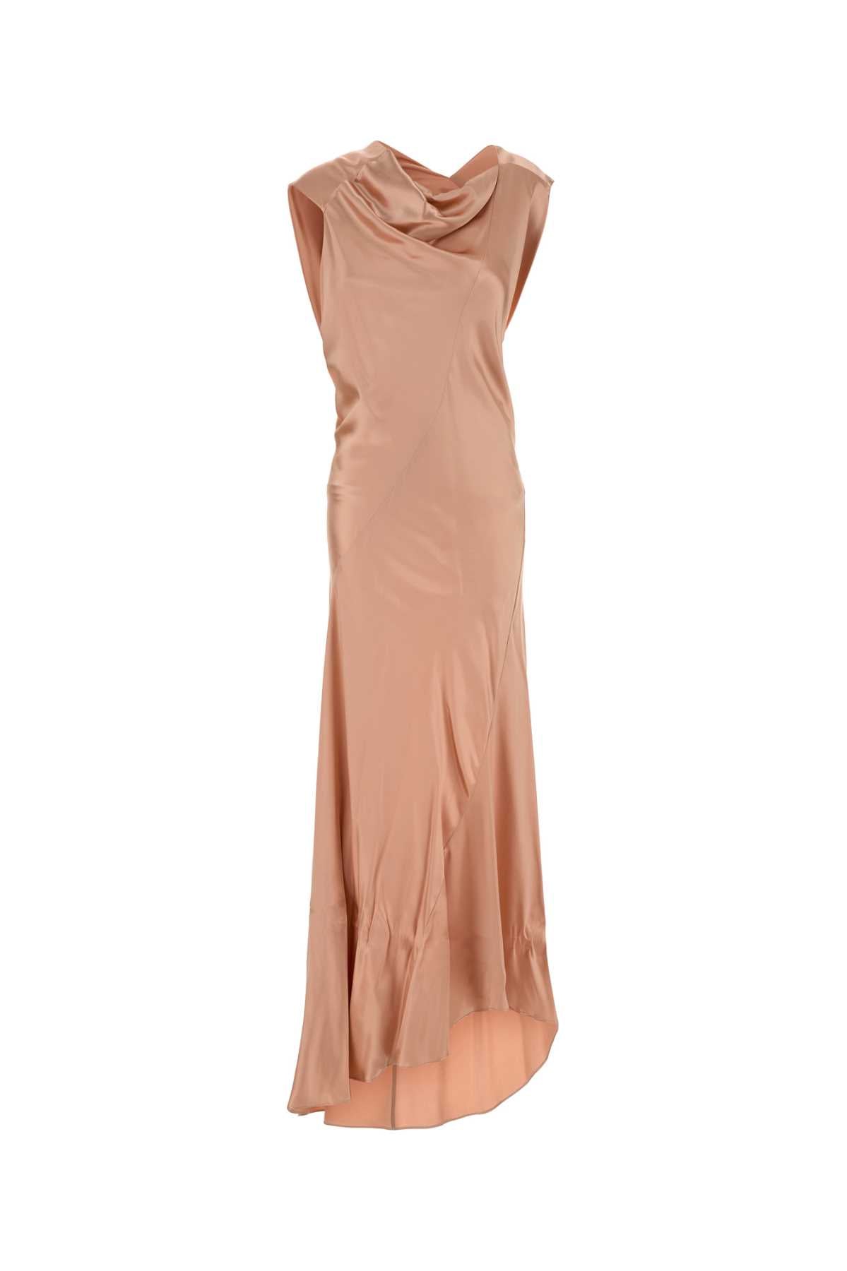 ALBERTA FERRETTI Elegant Satin Long Dress