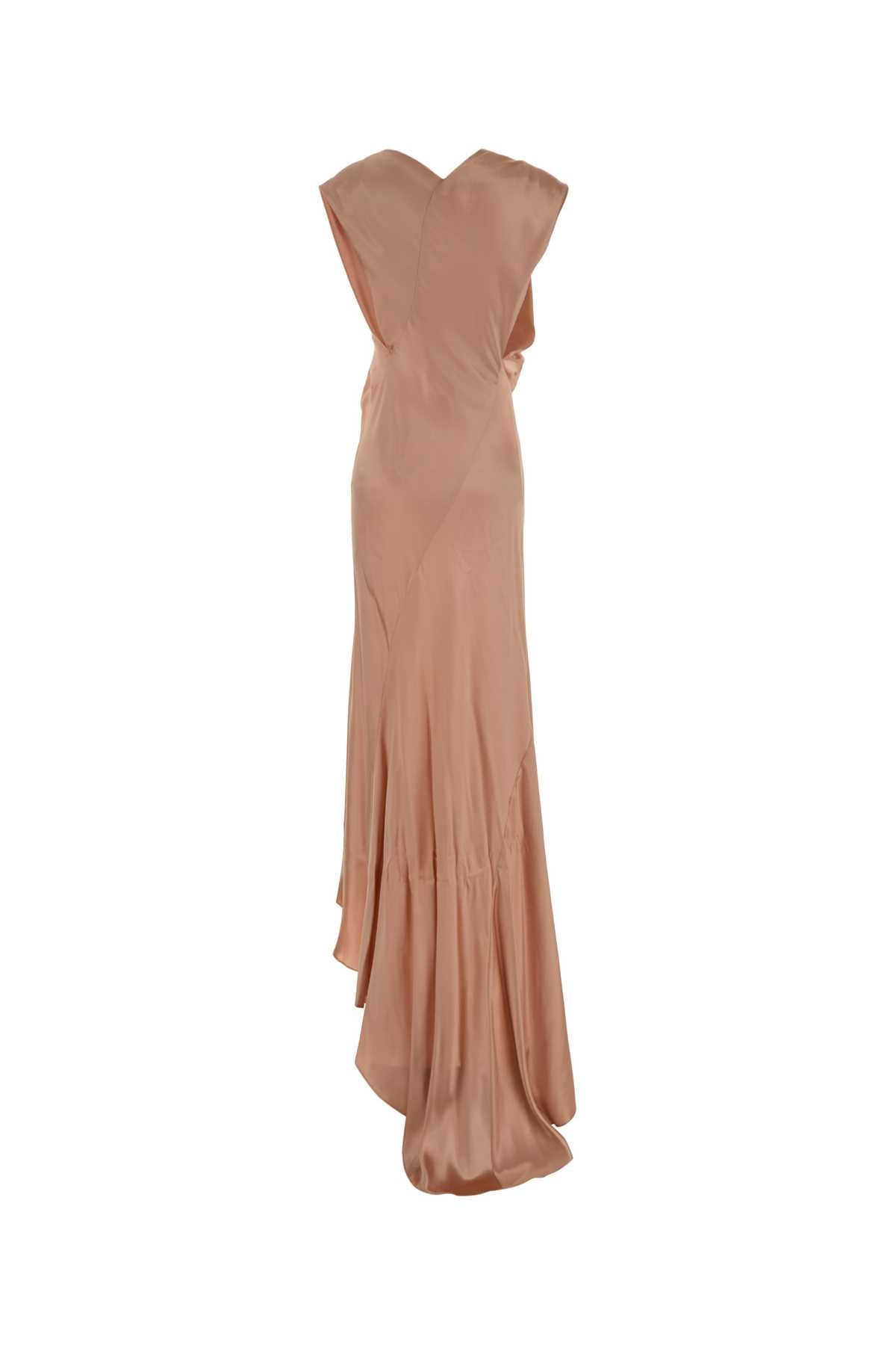 ALBERTA FERRETTI Elegant Satin Long Dress