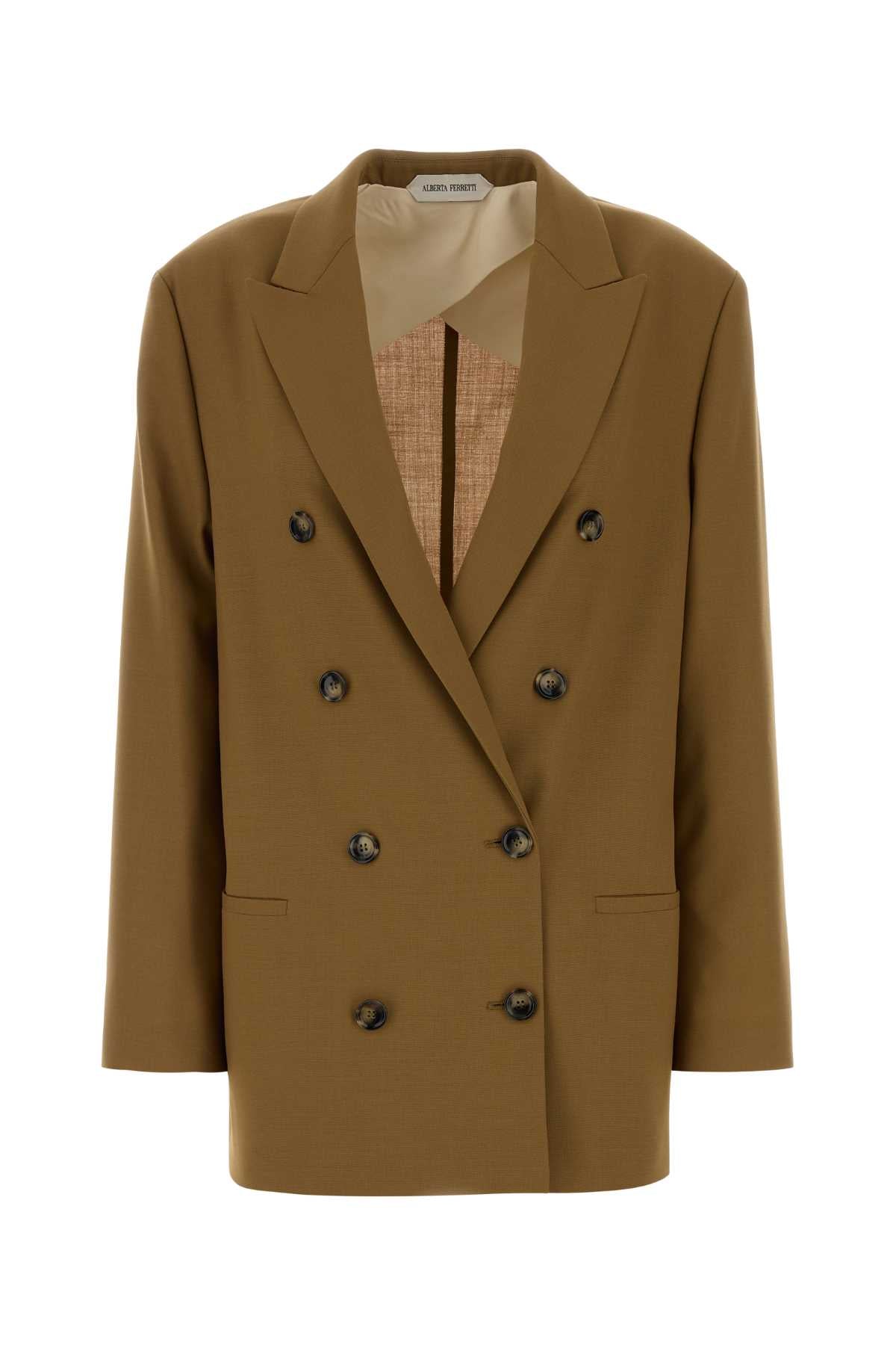 ALBERTA FERRETTI Stretch Polyester Blazer