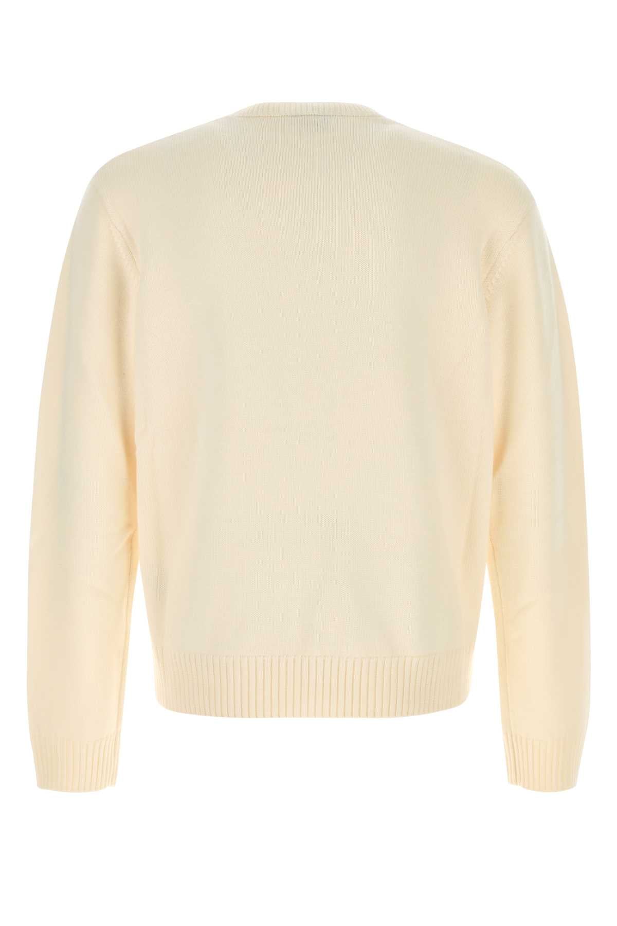 CASABLANCA Ivory Wool Sweater for Him