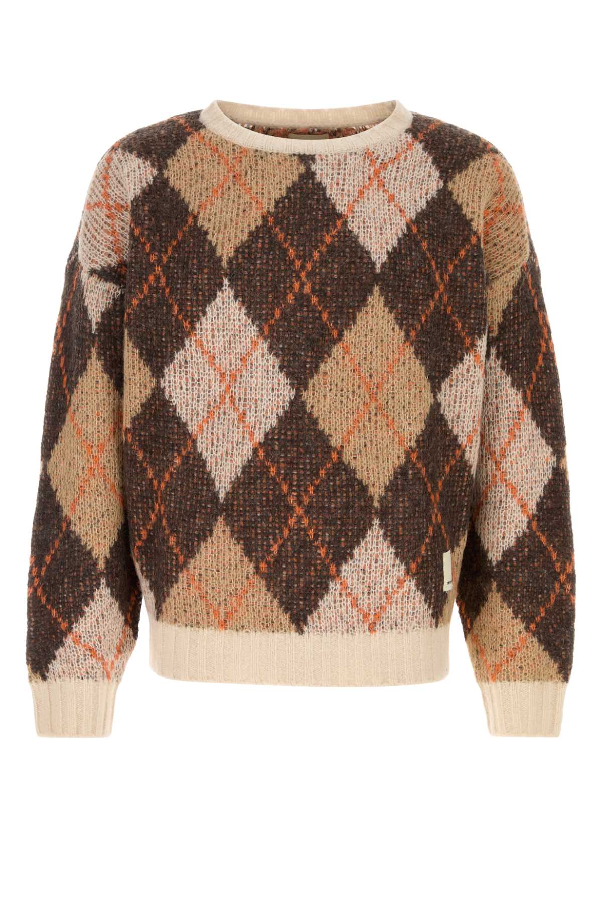 EMPORIO ARMANI Embroidered Nylon Blend Sweater for Men - SS25