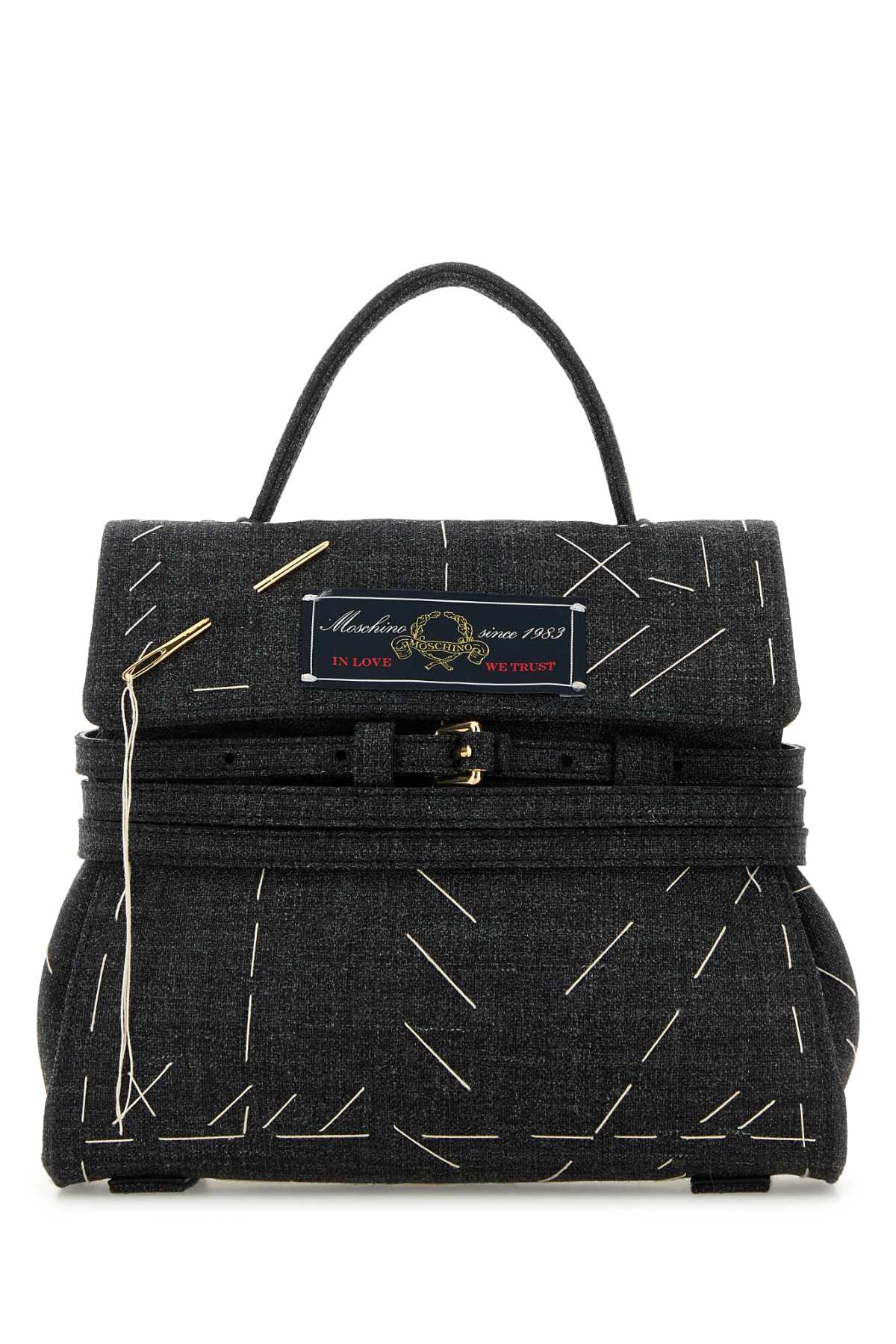 MOSCHINO Mini Fabric Handbag - Chic and Versatile Size