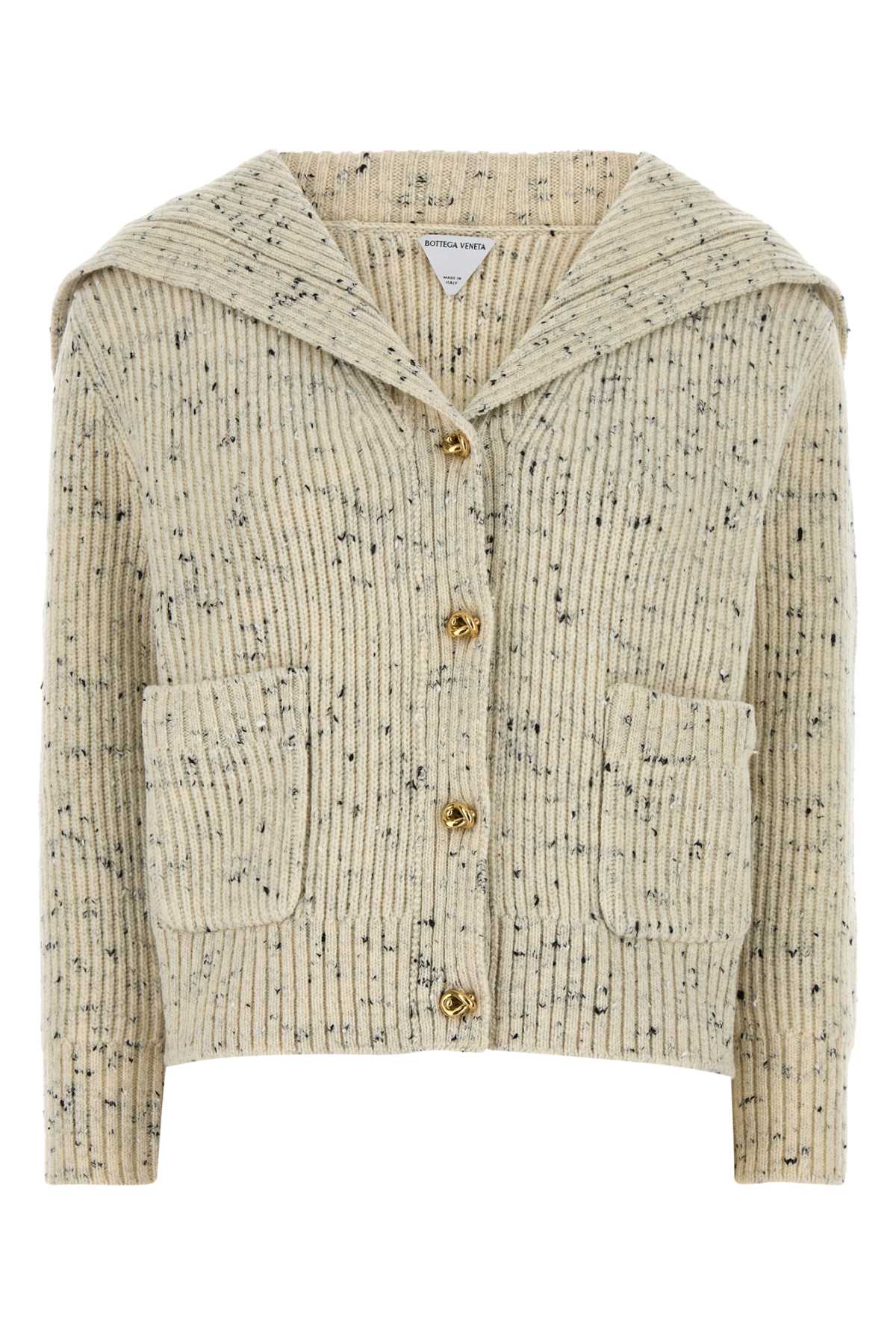 BOTTEGA VENETA Two-tone Wool Blend Cardigan for Women