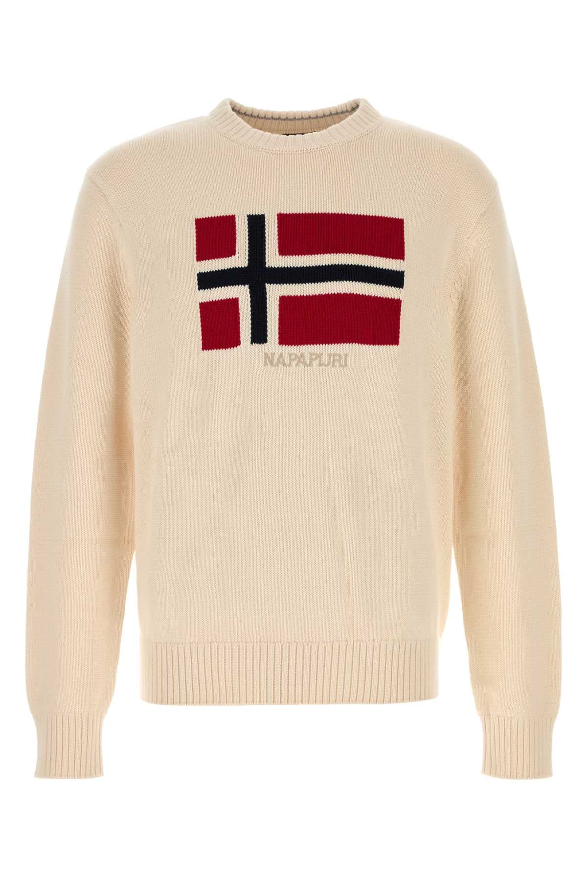 NAPAPIJRI Classic Cotton Sweater for Men - FW25 Collection