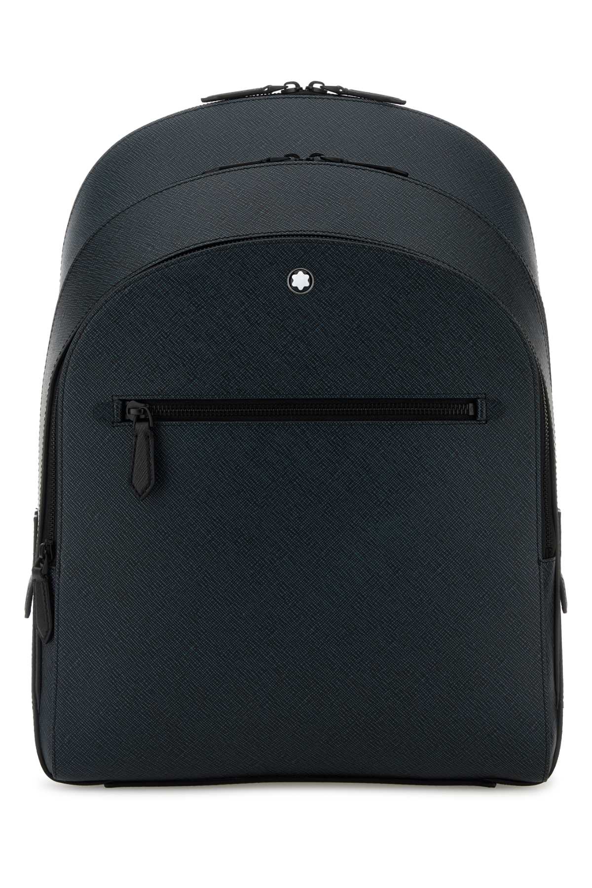 MONTBLANC Medium Leather Backpack - 28 cm x 39 cm x 12 cm