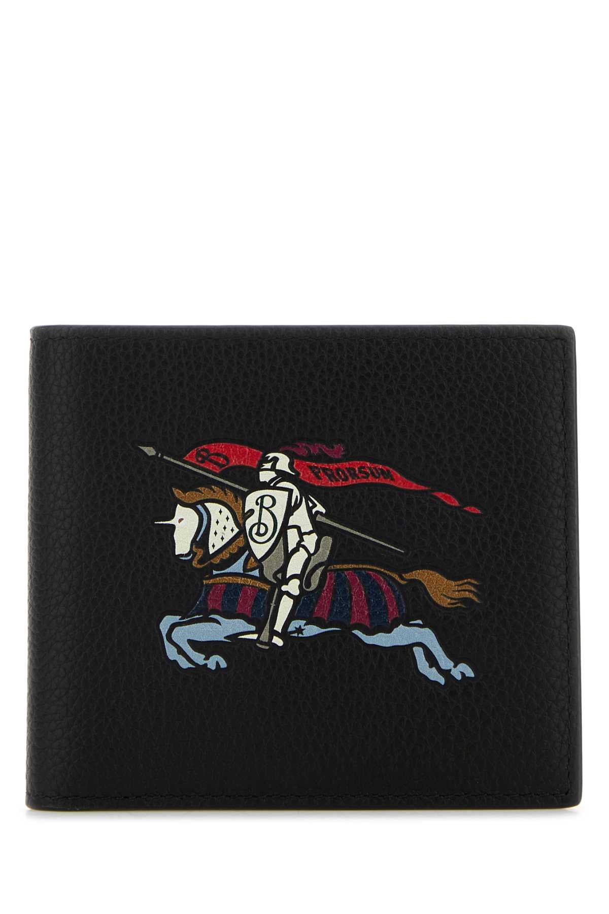 BURBERRY Mini Leather Card Holder - 11 cm x 9.5 cm