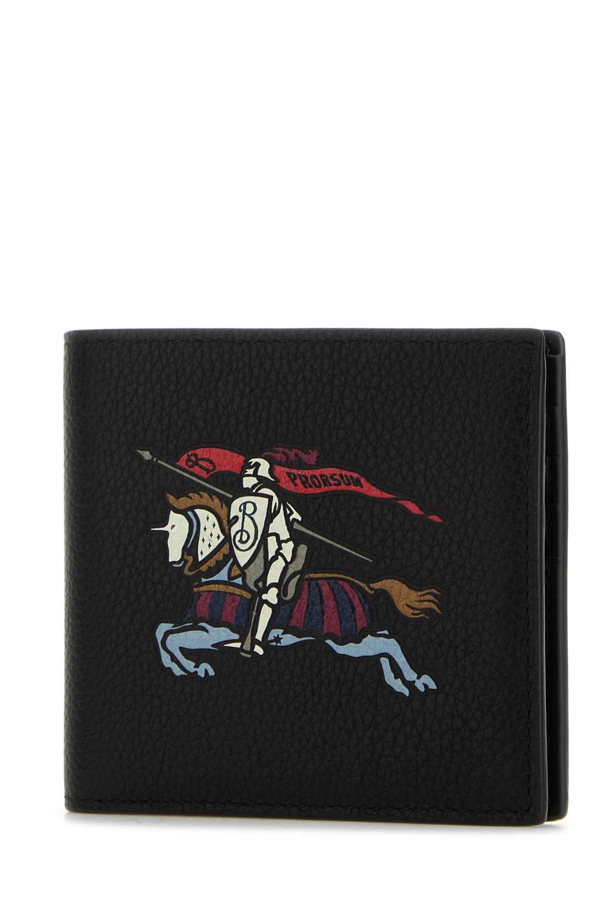 BURBERRY Mini Leather Card Holder - 11 cm x 9.5 cm