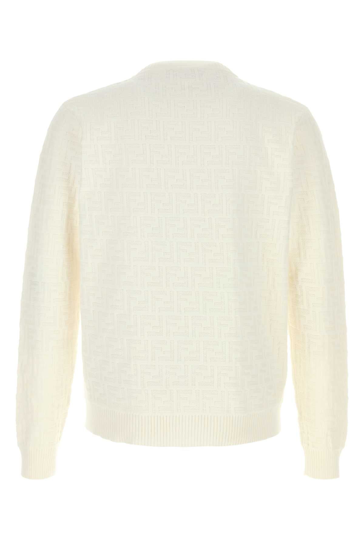 FENDI Cotton Knit Sweater for Men - FW25 Collection