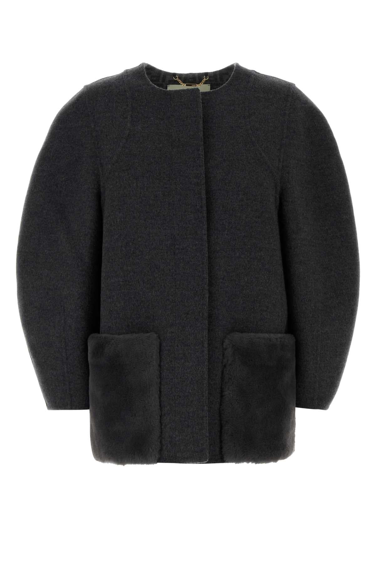 FENDI Wool Blend Blazer for Women
