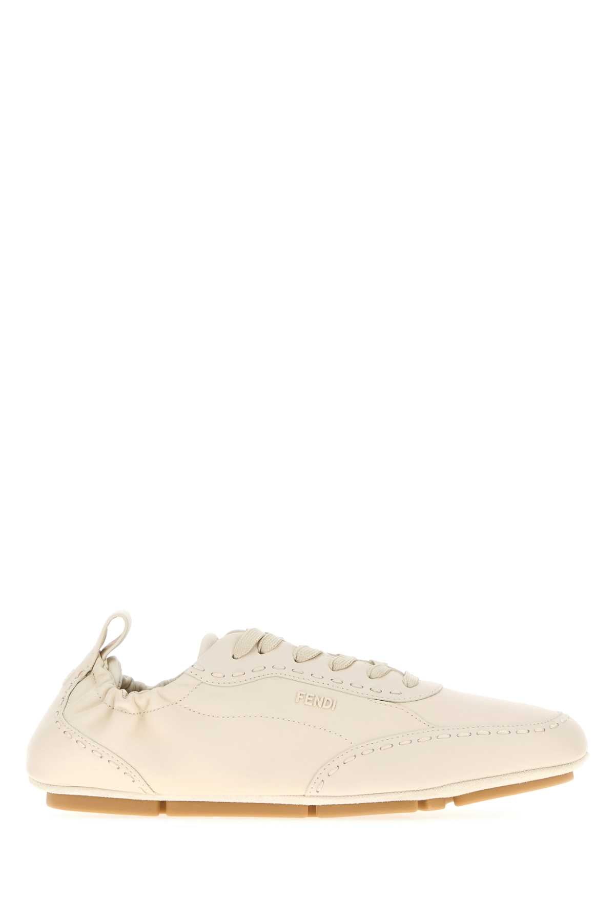 FENDI Calfskin Leather Fit Sneakers