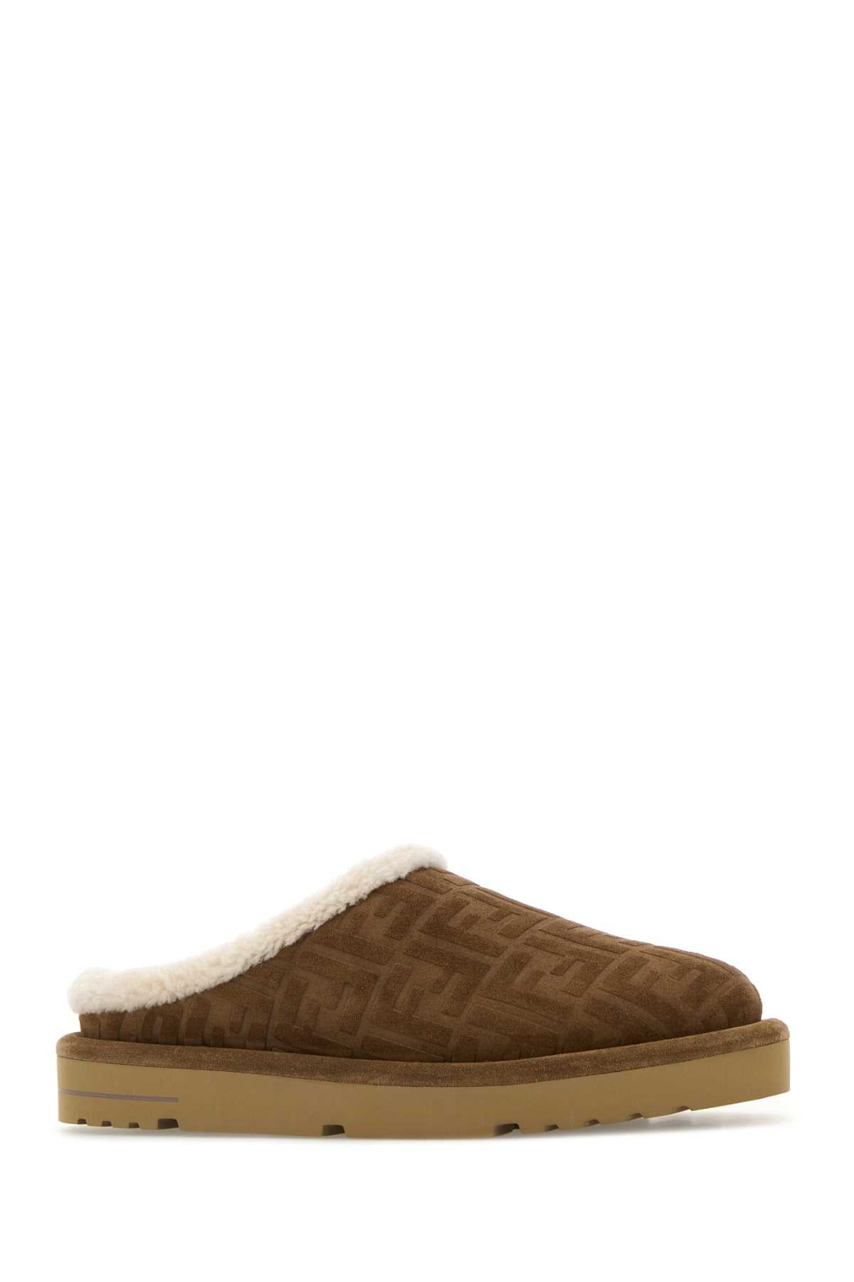 FENDI Suede Slippers for Men