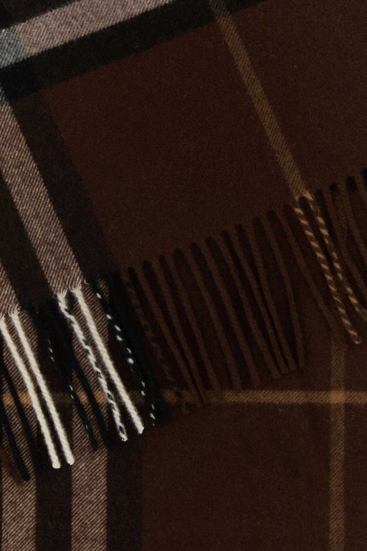 BURBERRY Embroidered Cashmere Scarf - 200 cm x 52 cm