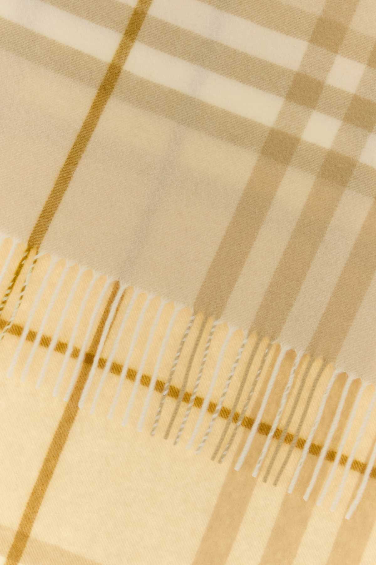 BURBERRY Embroidered Cashmere Scarf - 200 cm x 52 cm