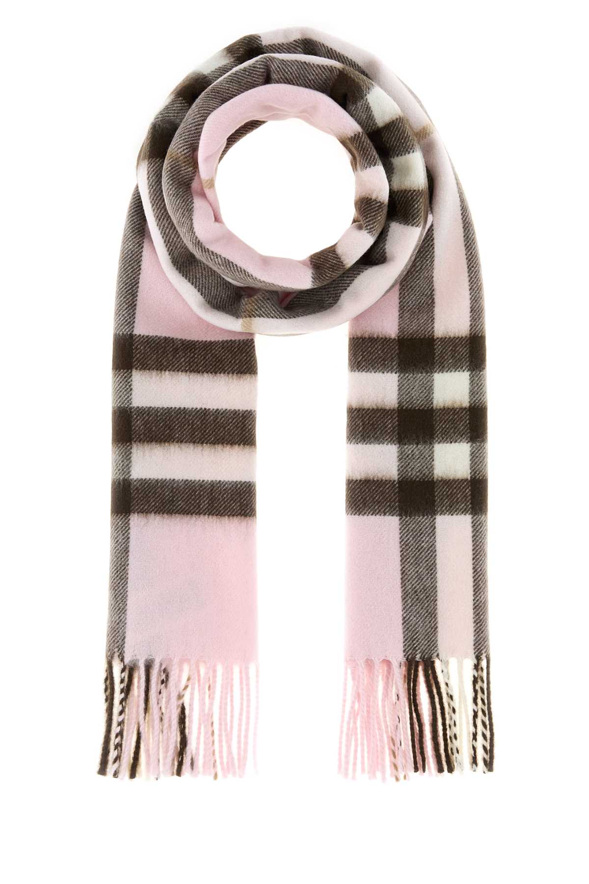 BURBERRY Embroidered Cashmere Scarf - 200 cm x 52 cm