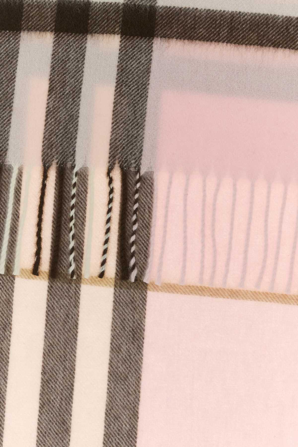 BURBERRY Embroidered Cashmere Scarf - 200 cm x 52 cm