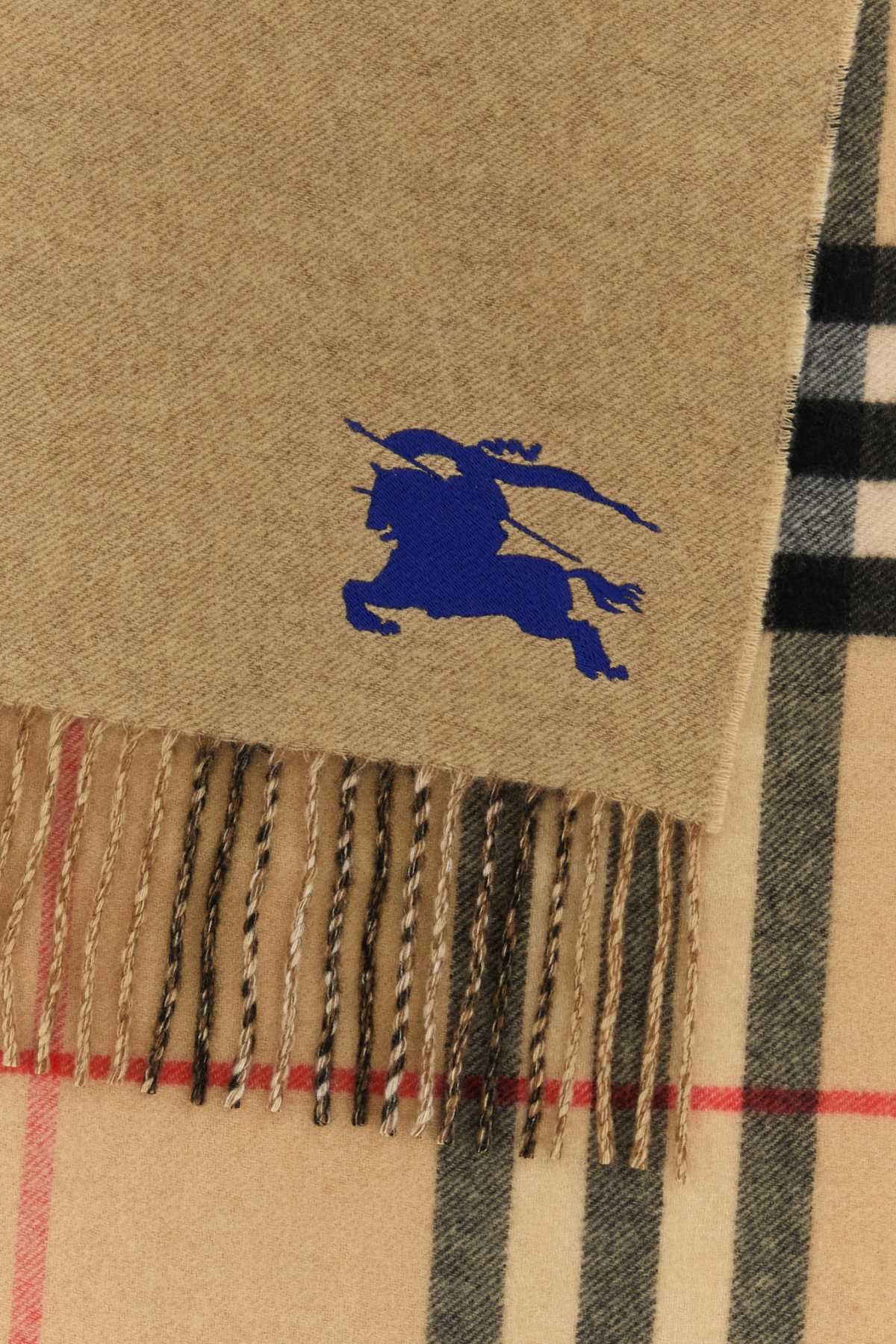 BURBERRY Reversible Cashmere Scarf - 168 cm x 30 cm