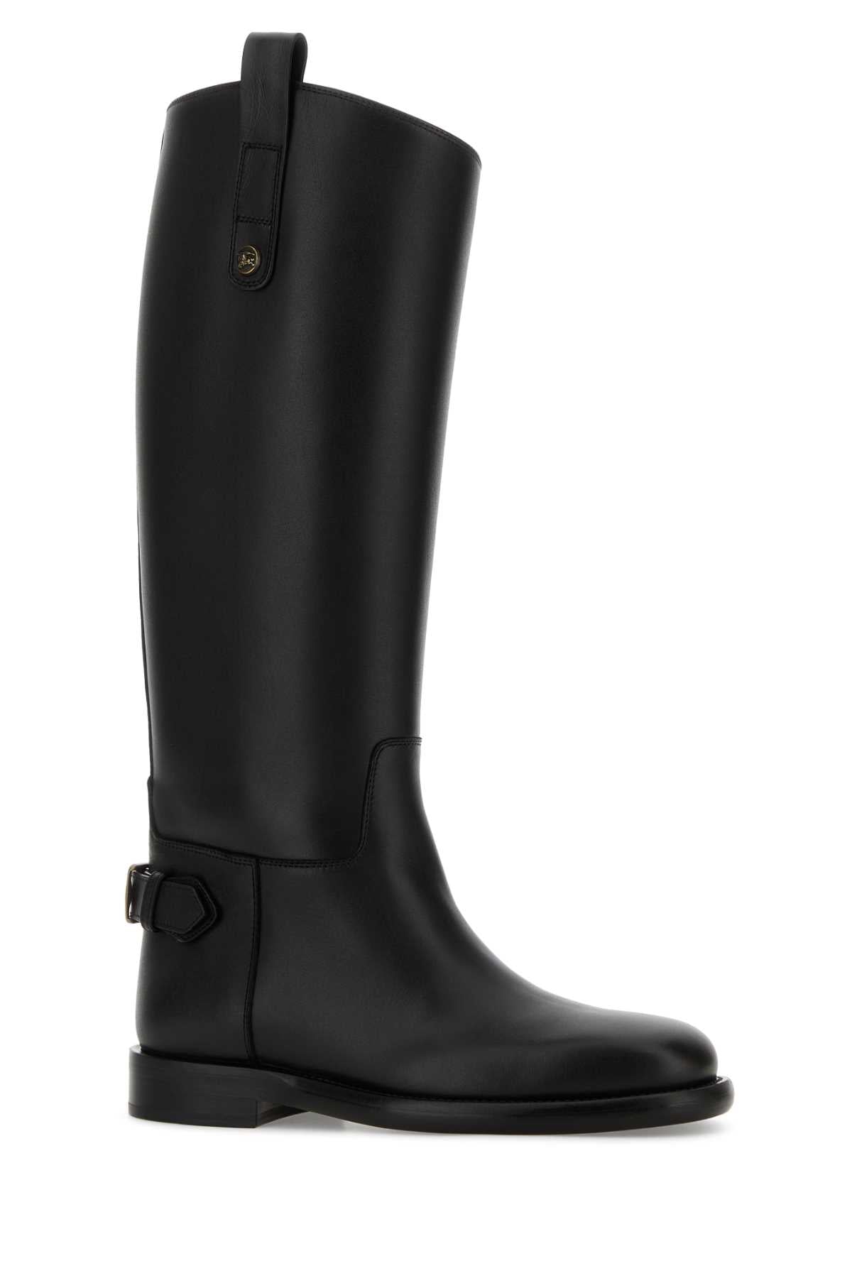 BURBERRY Chic Cavalier Mini Leather Boots for Women