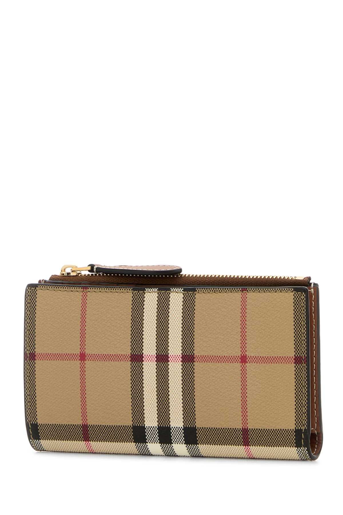 BURBERRY Printed Canvas Wallet - 14cm x 8cm x 4cm