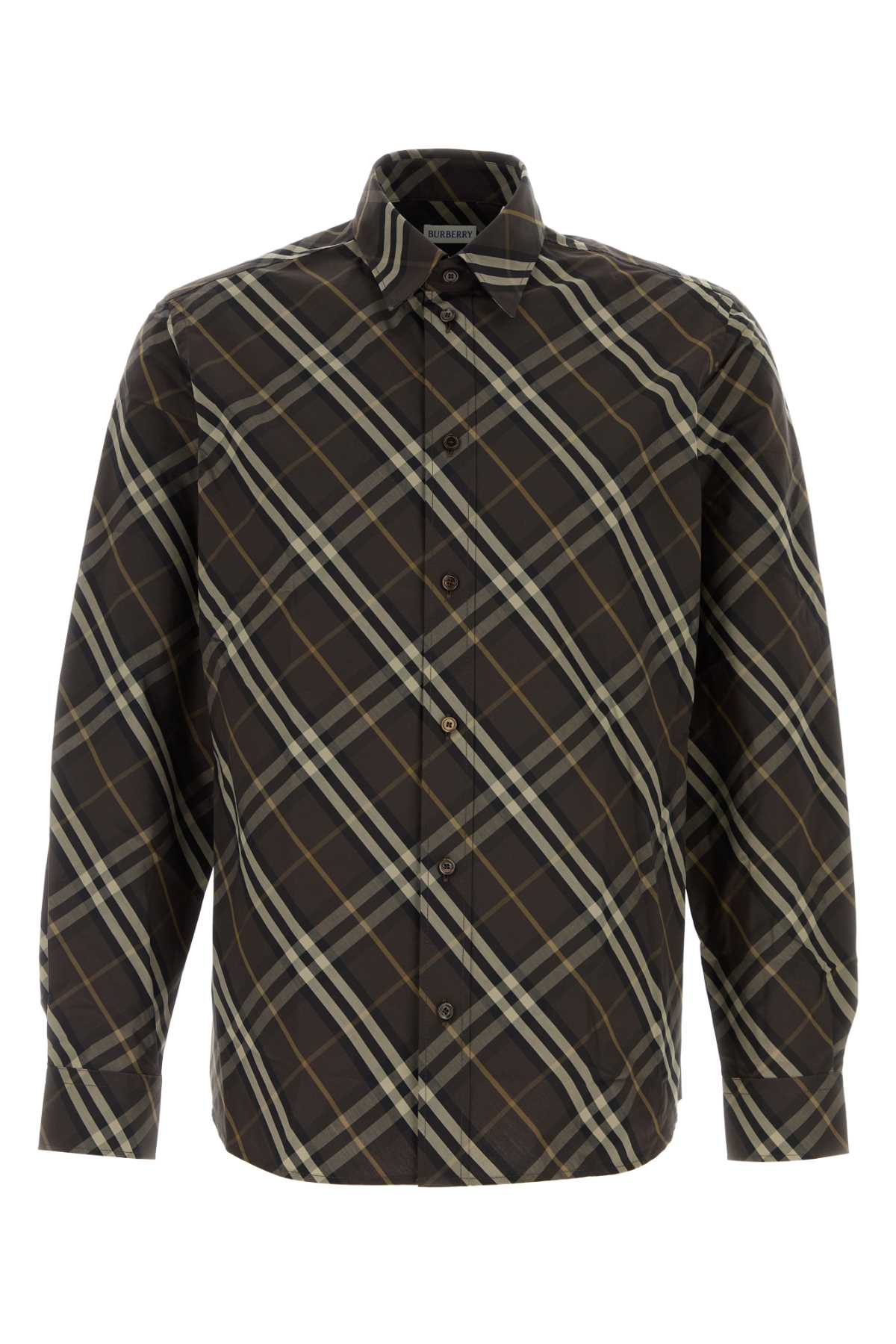 BURBERRY Embroidered Poplin Shirt for Men - Season 25W