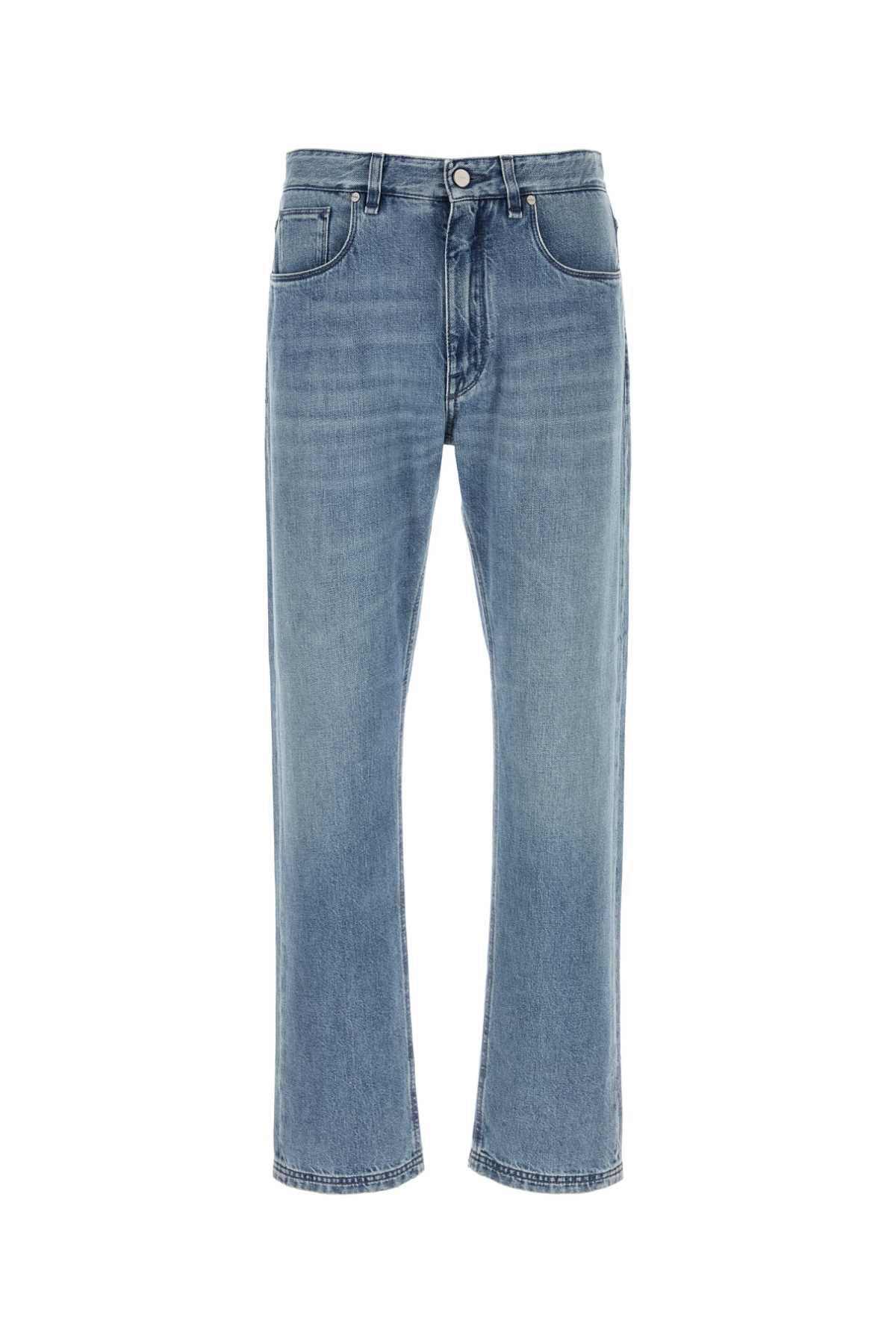 FENDI Light Blue Denim Jeans for Men, Size Available