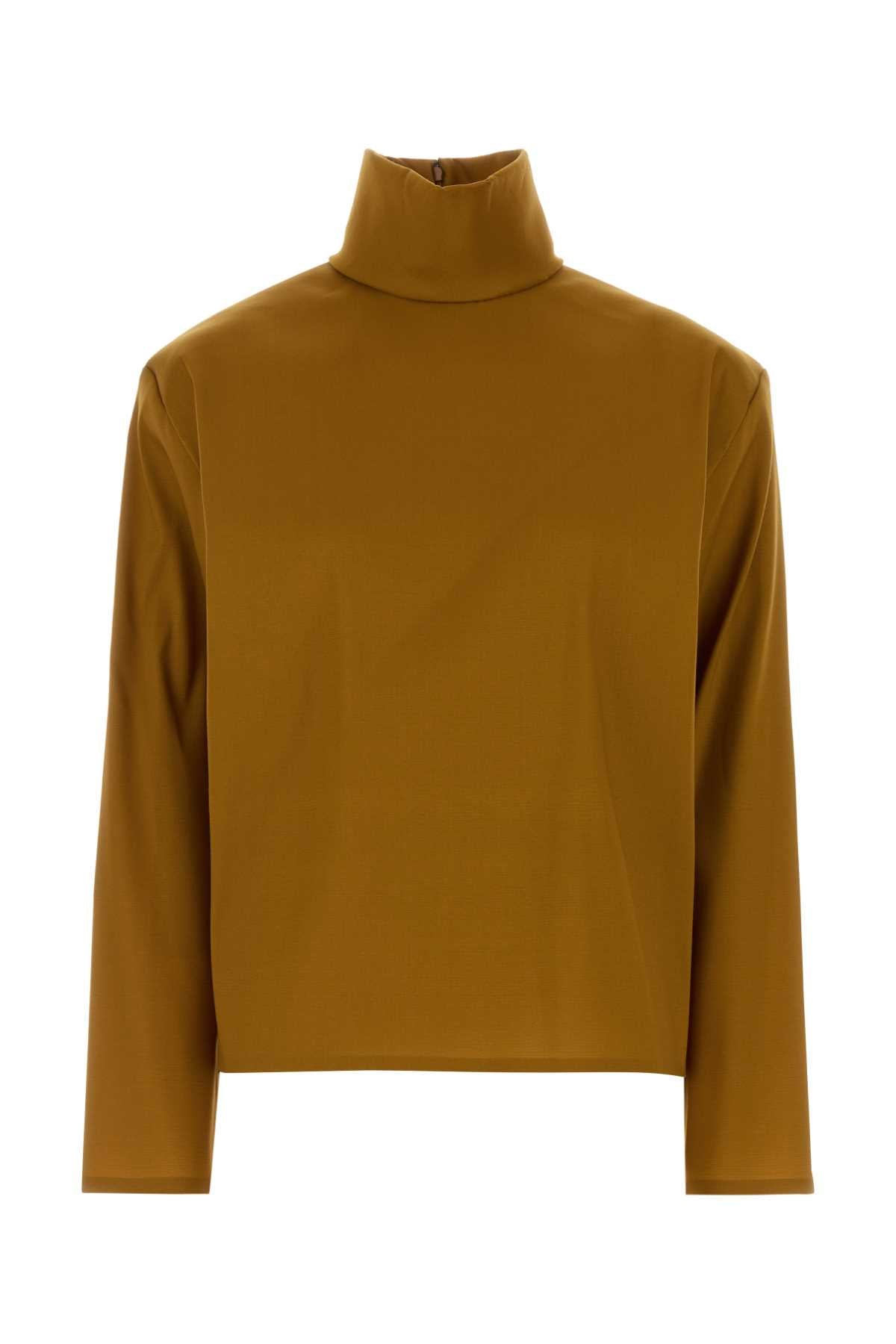 SAINT LAURENT Stretch Silk Blend Top for Women