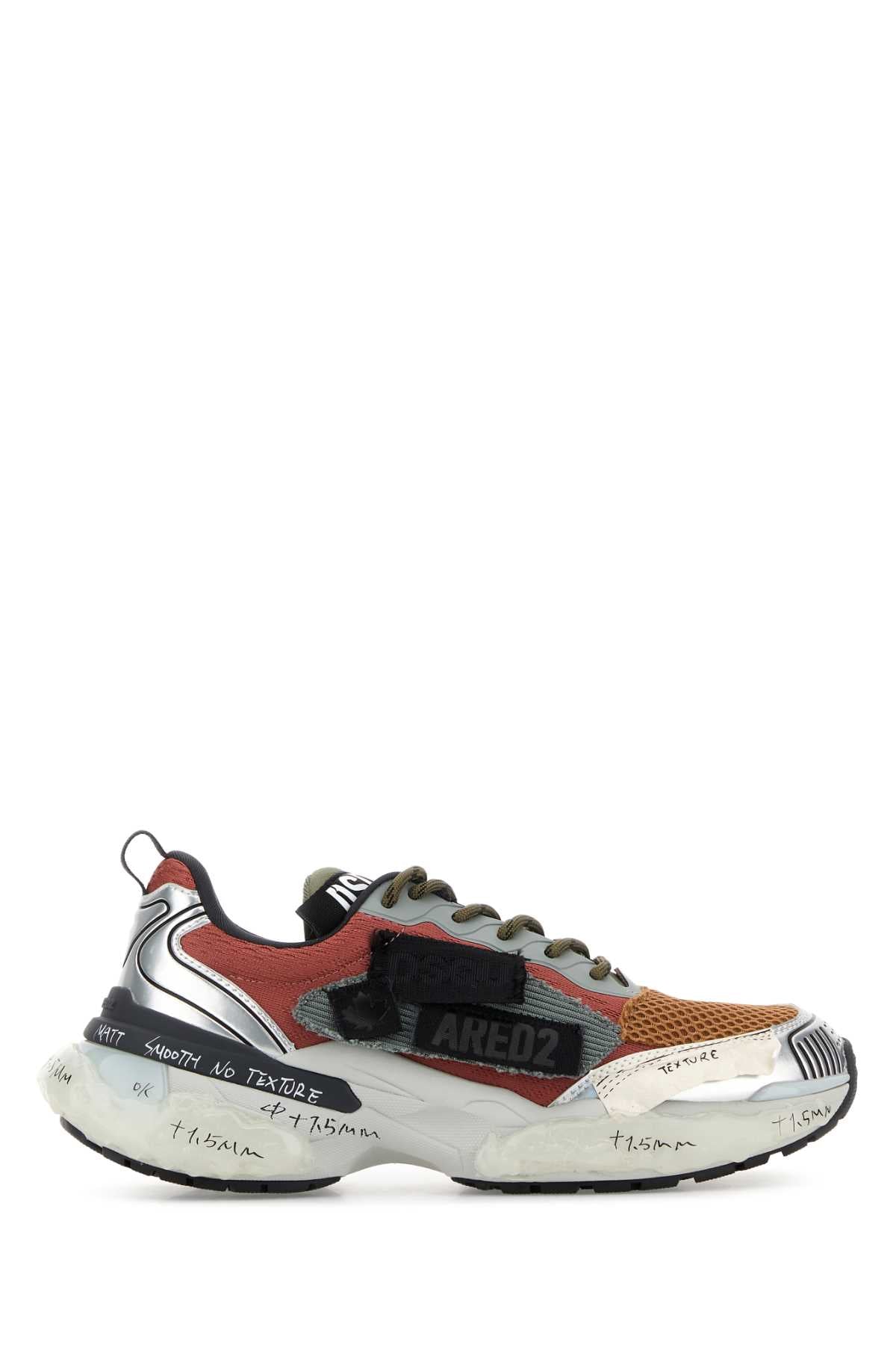 DSQUARED Multicolor Fabric Sneaker for Men