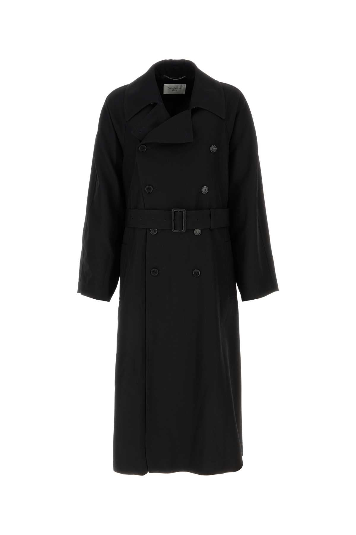 SAINT LAURENT Classic Gabardine Trench Jacket for Men