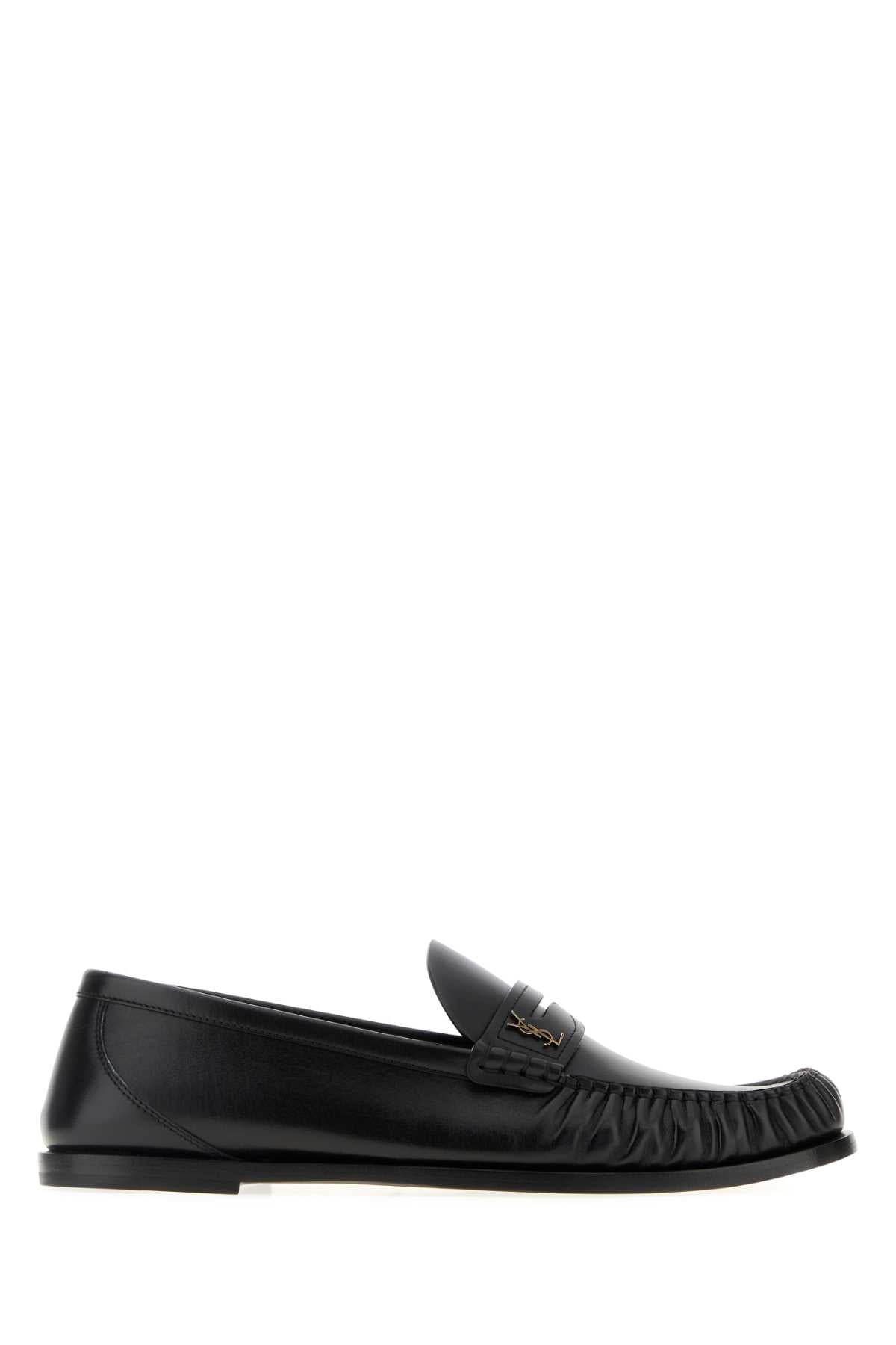 SAINT LAURENT Classic Leather Laurent Loafers for Men