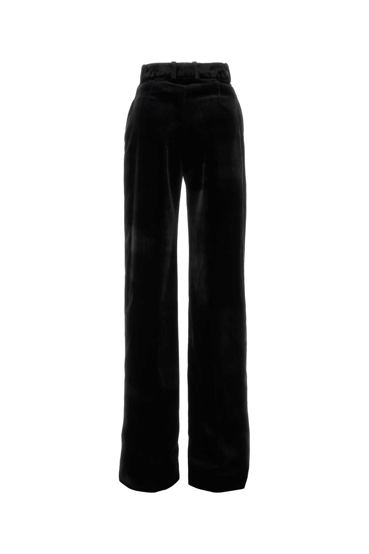 ERMANNO SCERVINO Chic Velvet Palazzo Pants for Women - Fall Collection