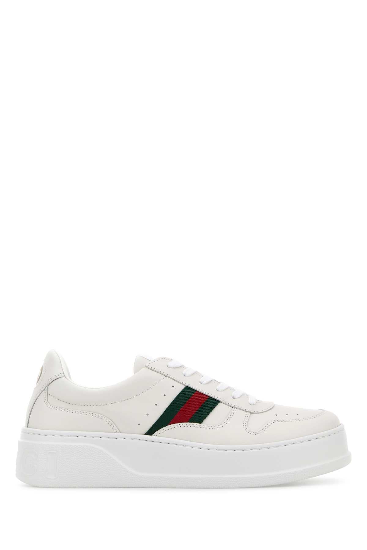GUCCI Chic Women's Leather High-Top Sneakers