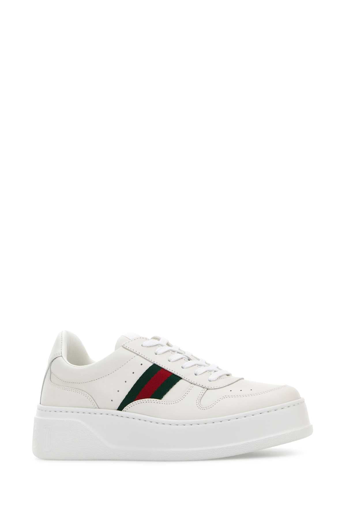 GUCCI Chic Women's Leather High-Top Sneakers