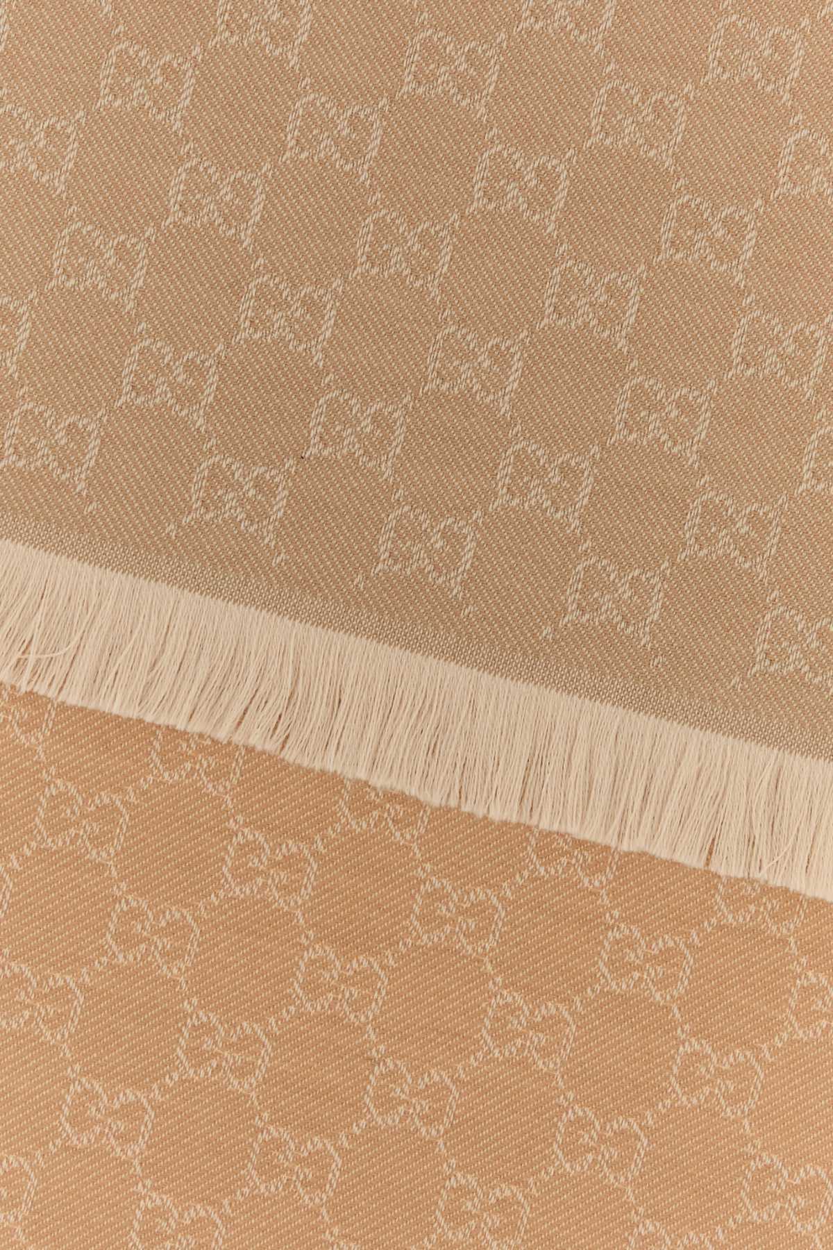 GUCCI Embroidered Wool Shawl - 185 cm x 45 cm