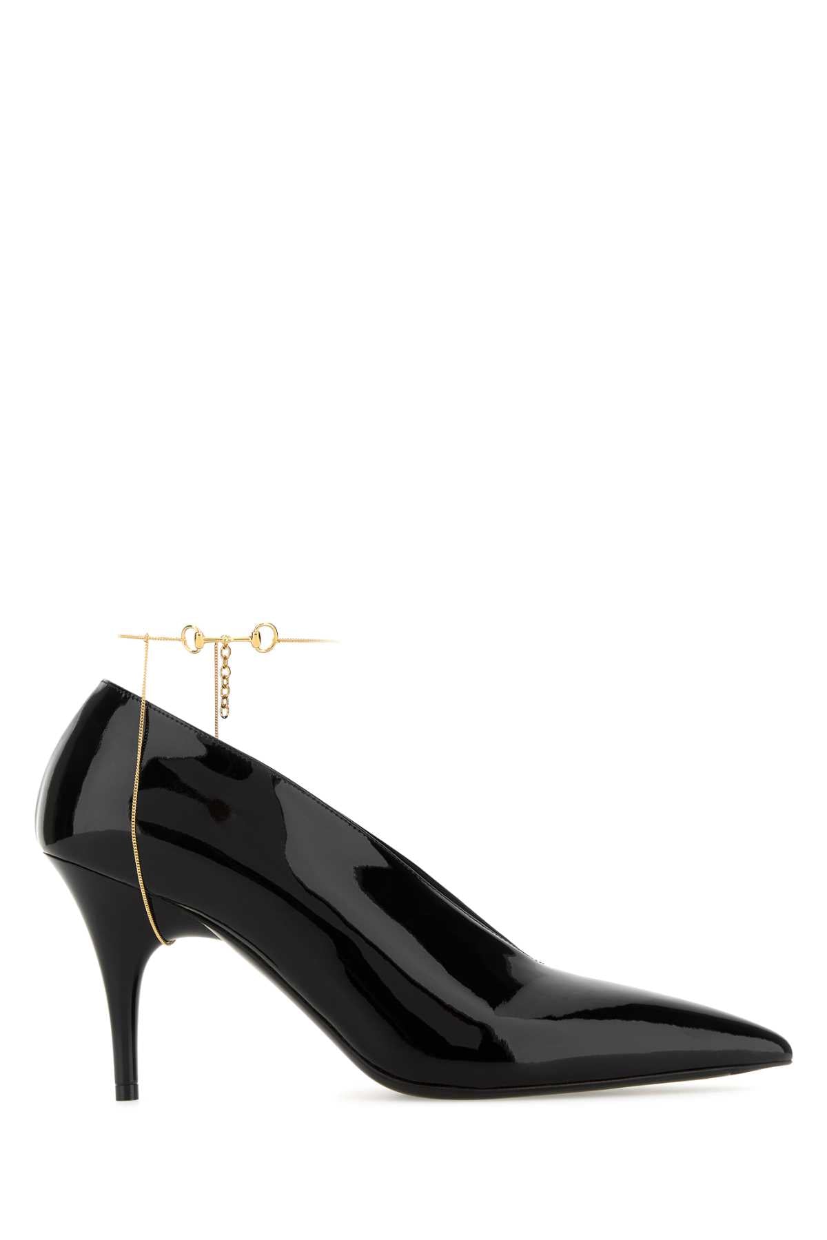 GUCCI Elegant Leather Pumps with 8.5 cm Heel Height