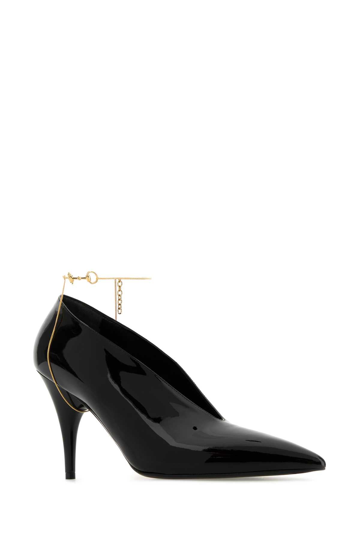 GUCCI Elegant Leather Pumps with 8.5 cm Heel Height