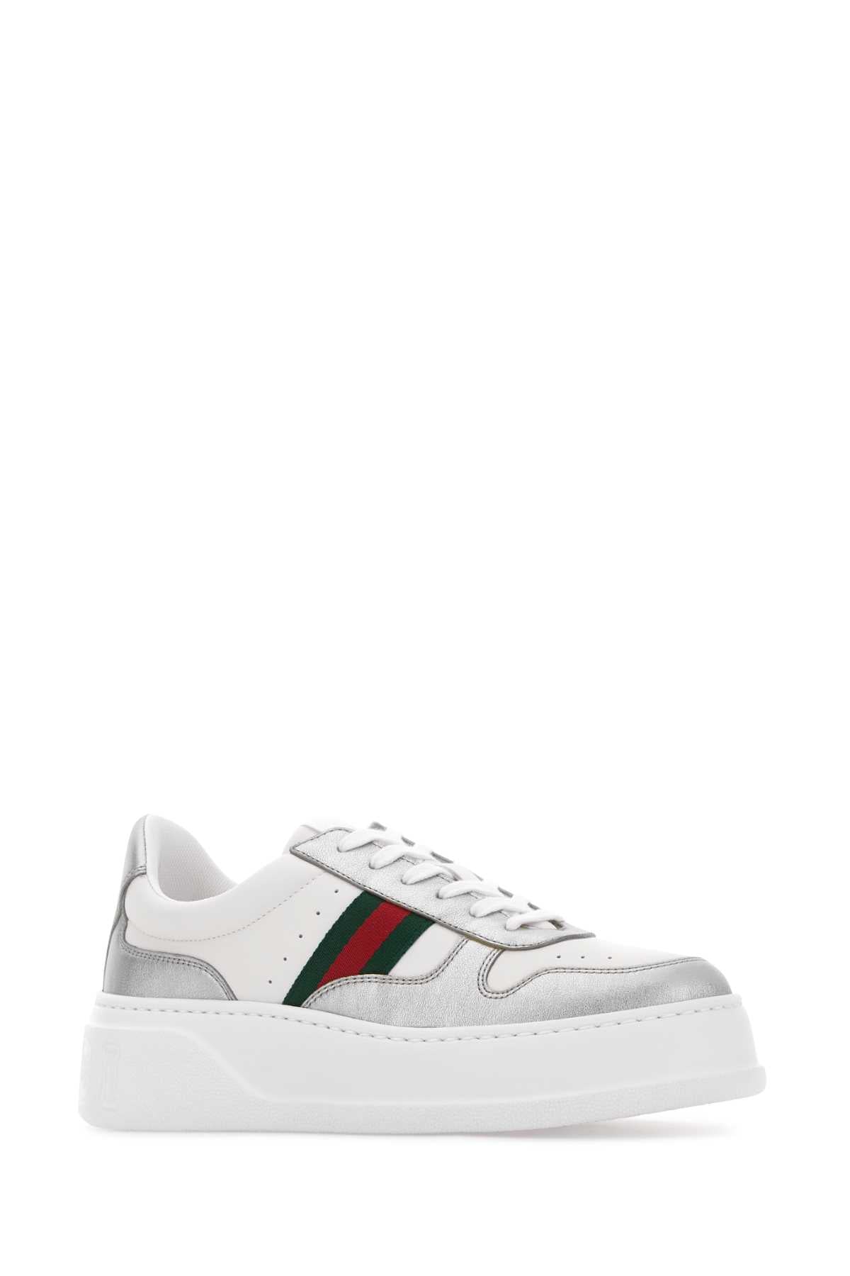 GUCCI Two-tone Leather Sneakers for Women - FW25