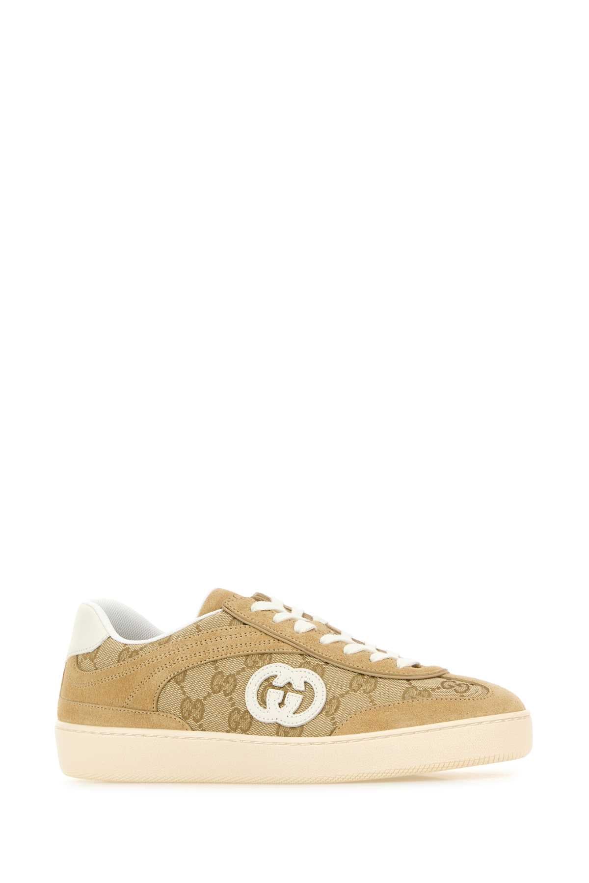 GUCCI Elegant Fabric and Suede G75 Women's Sneaker