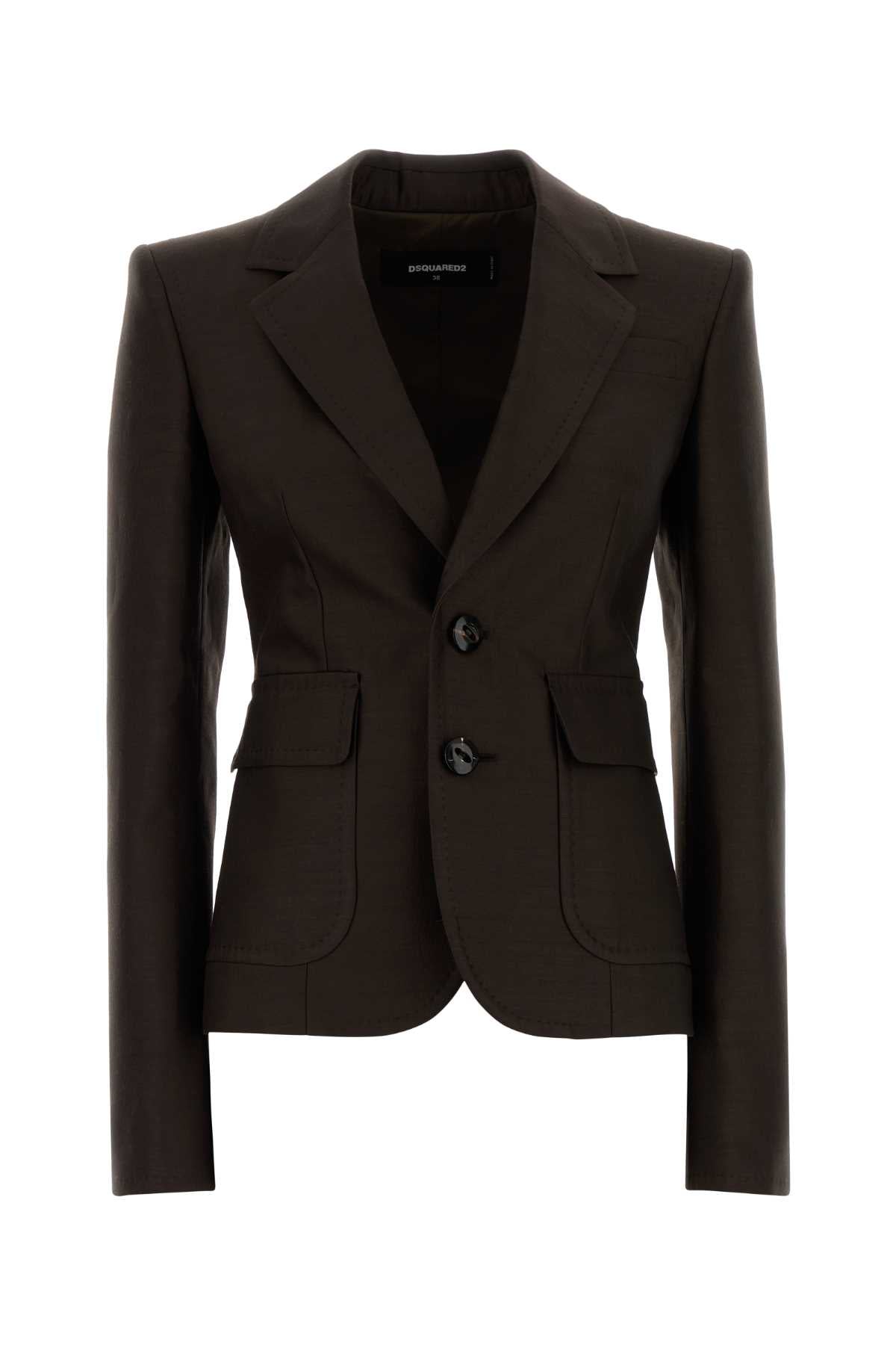 DSQUARED Mini Wool Blend Blazer