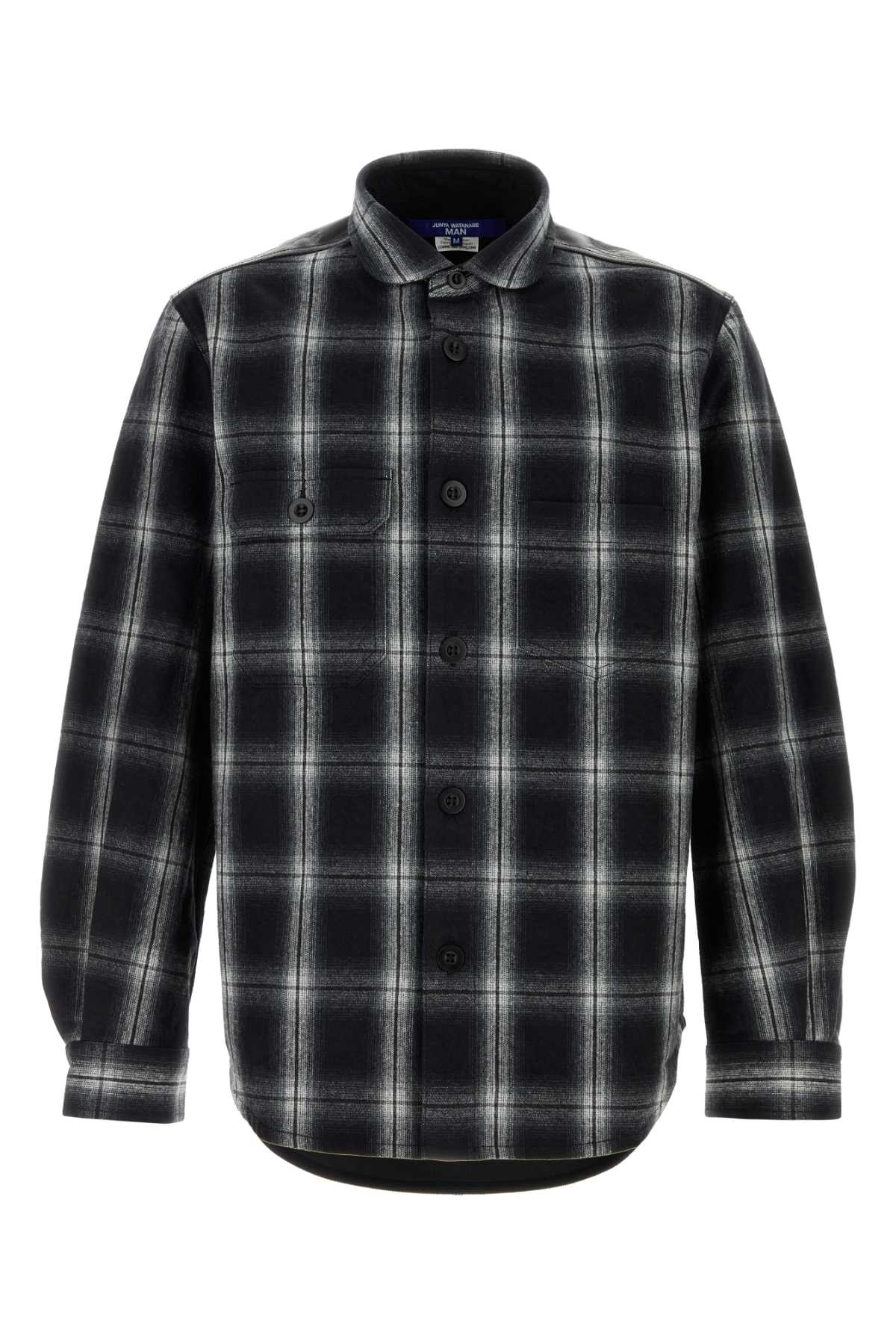 JUNYA WATANABE Embroidered Flannel Shirt for Men - FW25 Collection