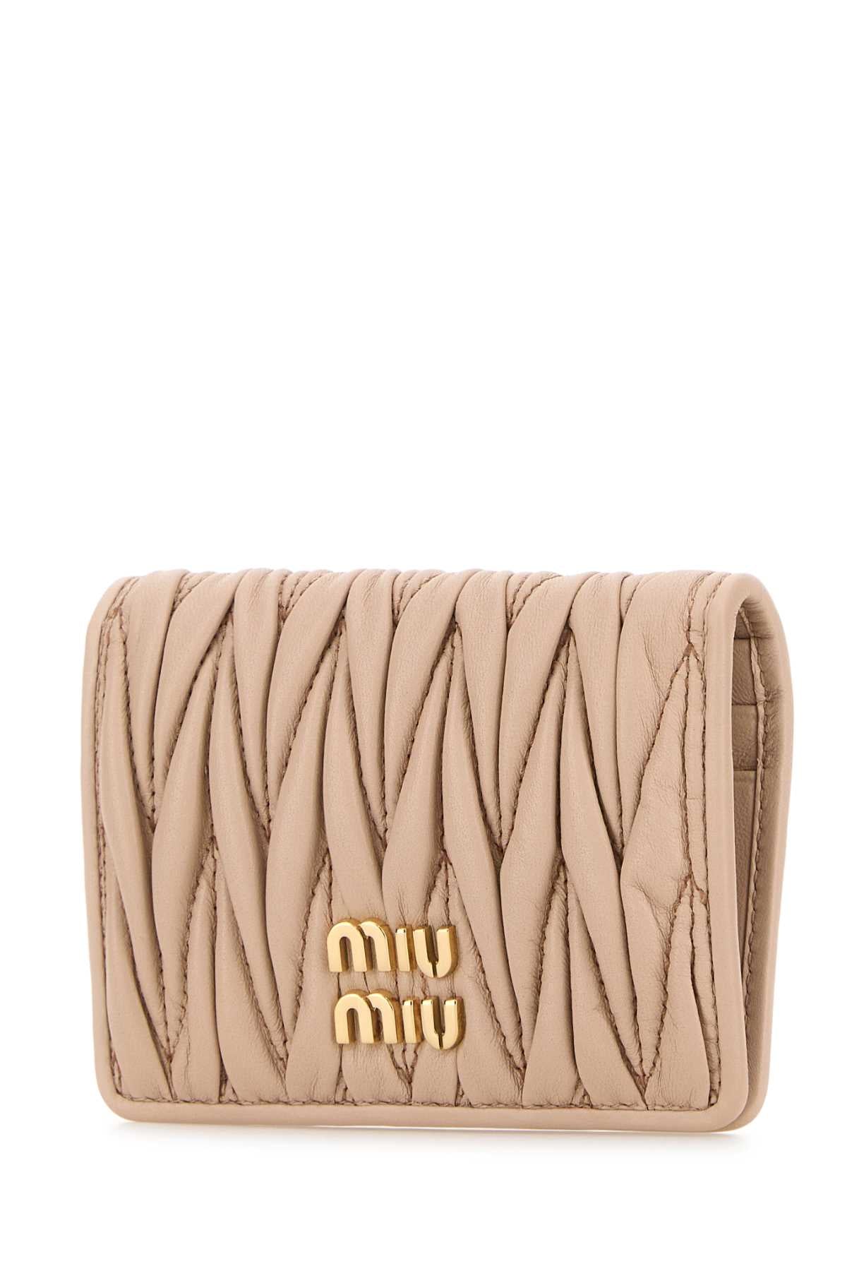 MIU MIU Mini Nappa Leather Card Holder - Compact Design