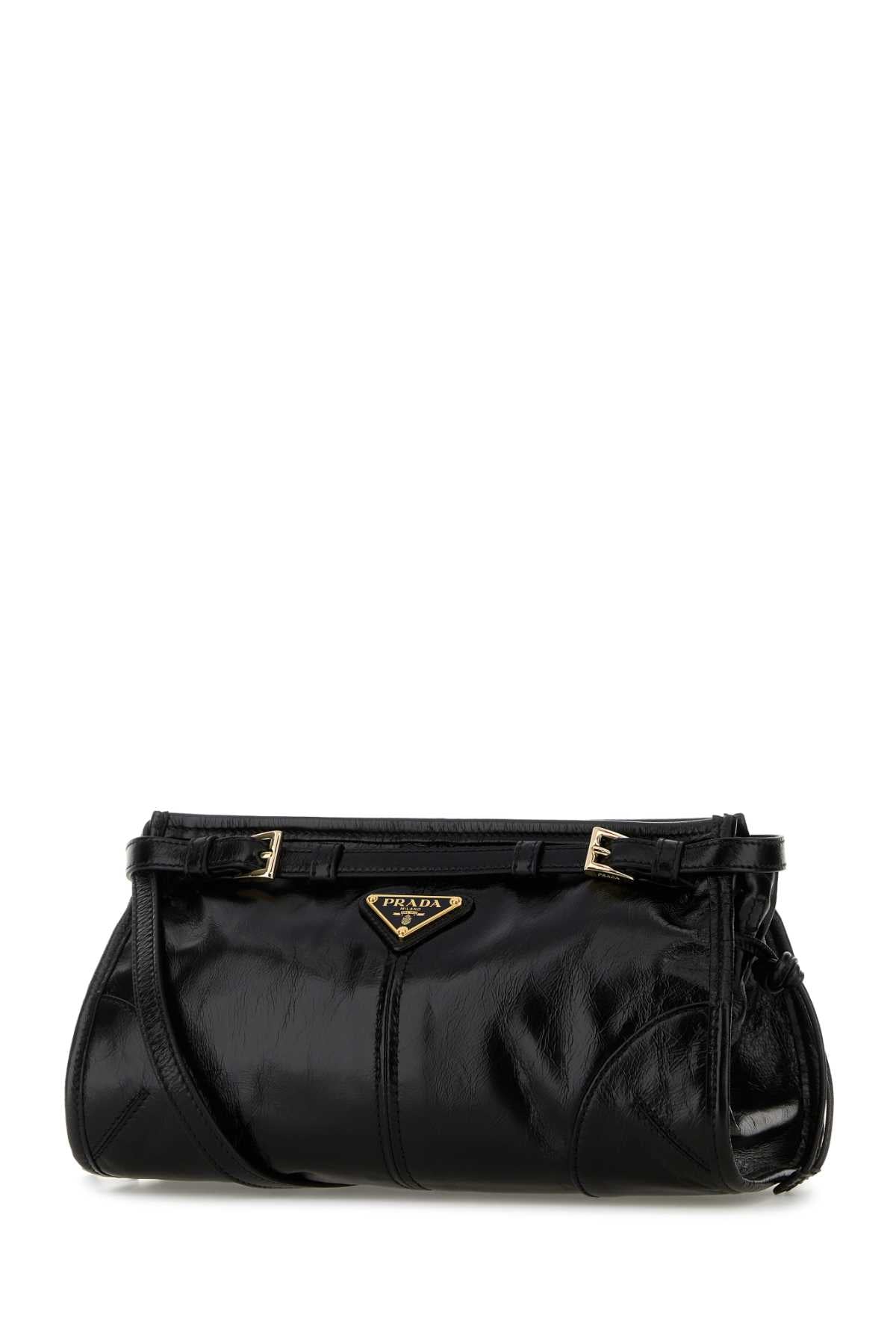 PRADA Mini Leather Crossbody Handbag - 26 cm Width
