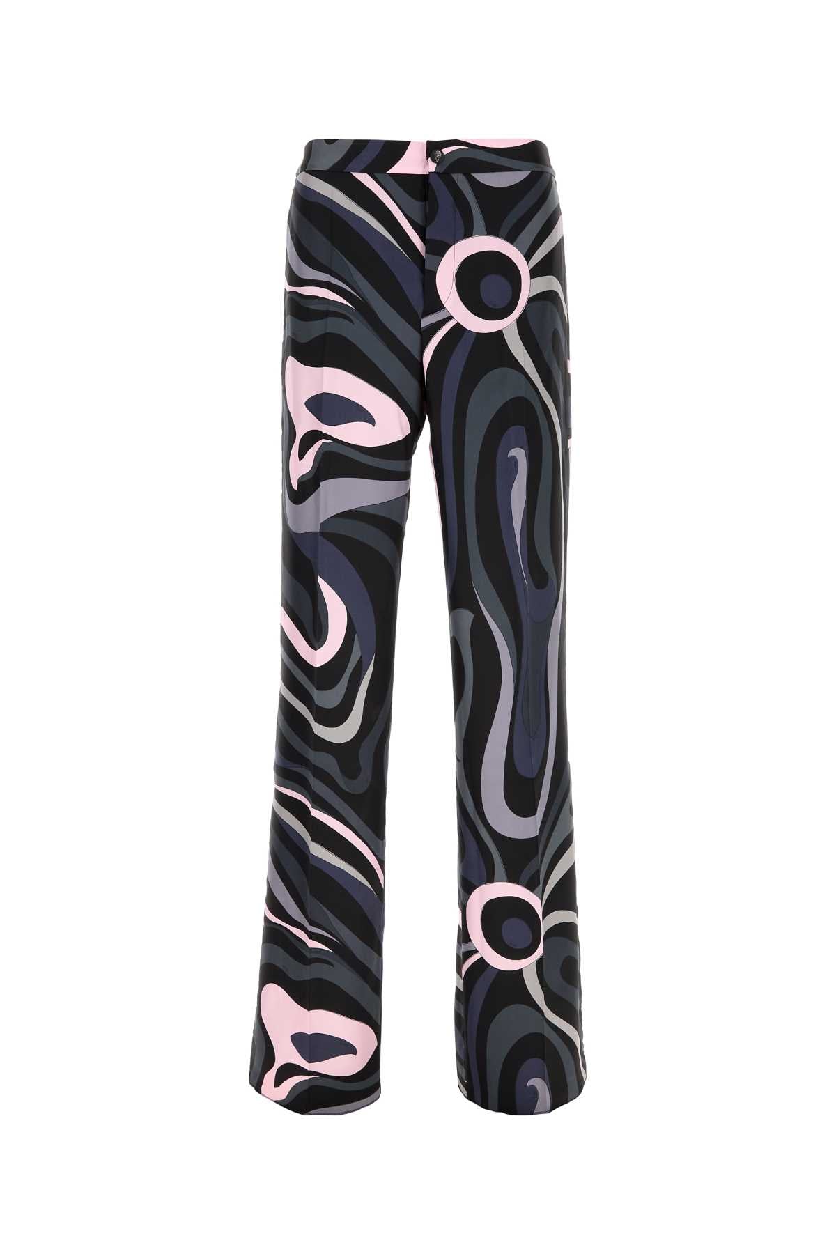 EMILIO PUCCI Men's Printed Silk Pants