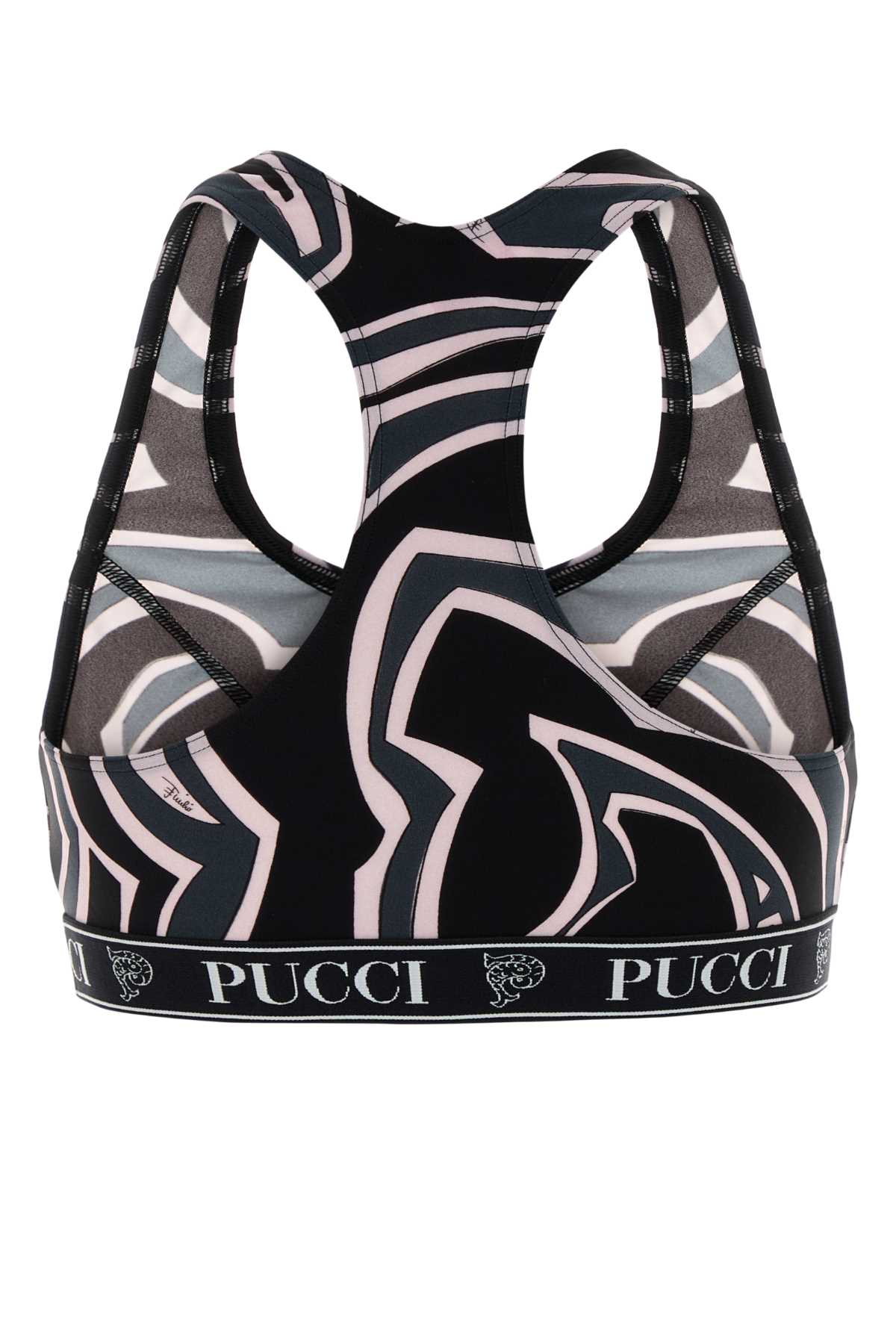 EMILIO PUCCI Printed Stretch Nylon Mini Bra