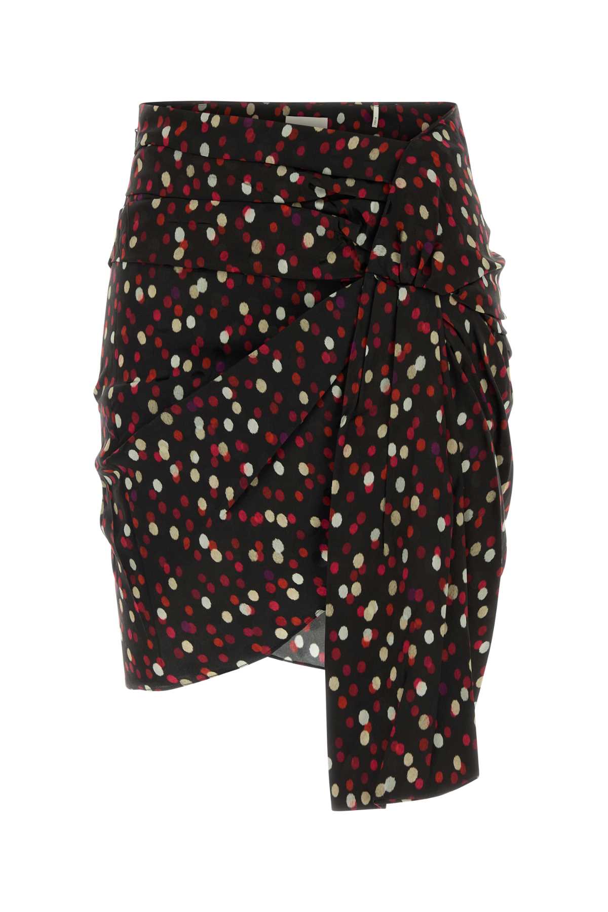 ISABEL MARANT Printed Stretch Silk Mini Skirt