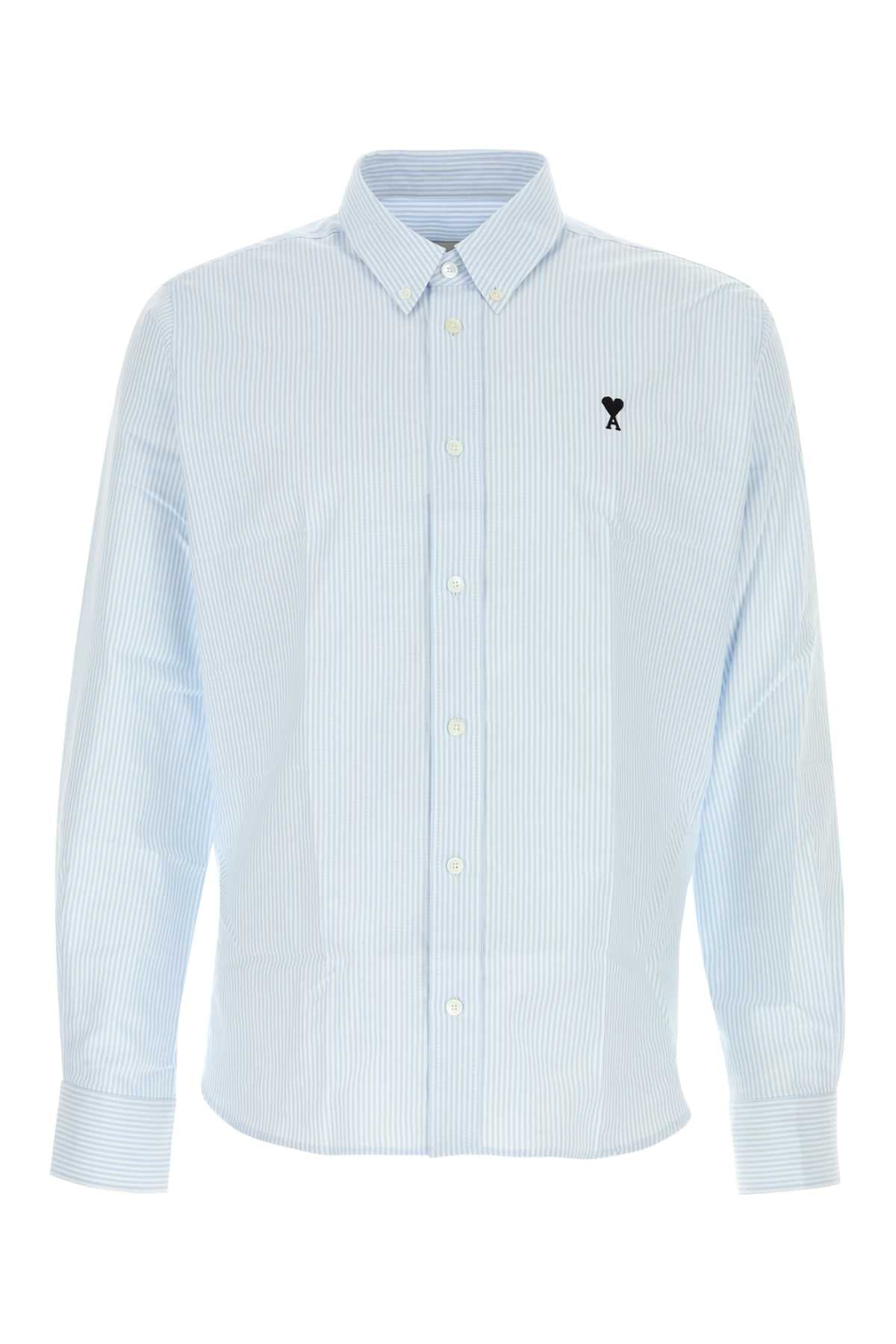 AMI Embroidered Oxford Shirt for Men - FW25 Collection