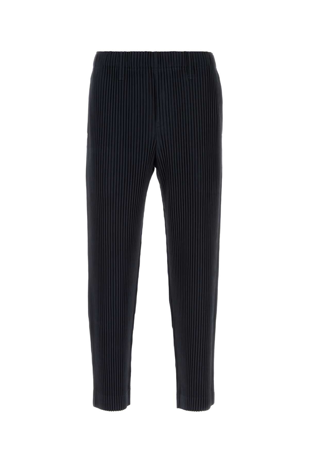 HOMME PLISSE' ISSEY MIYAKE Midnight Blue Polyester Pant (Size: Standard)