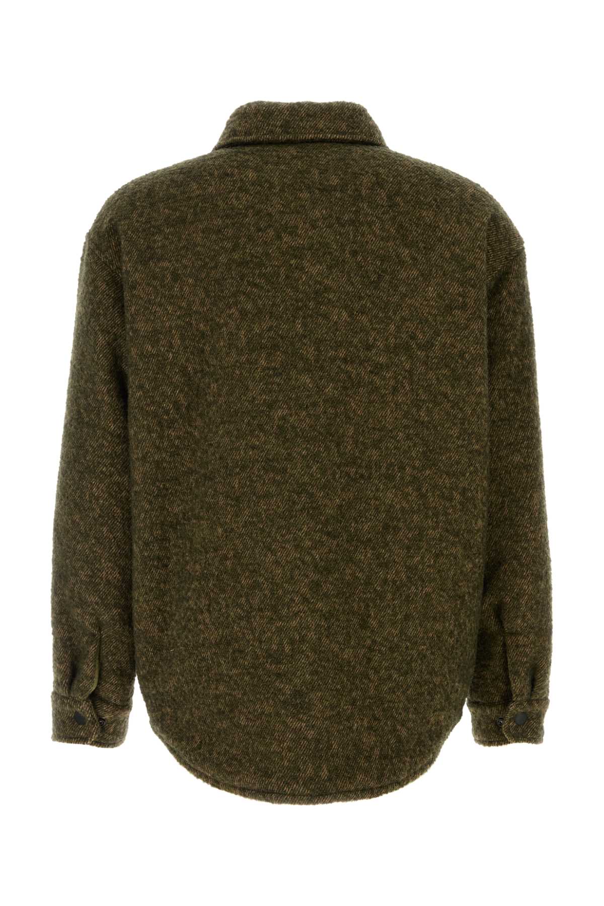 EMPORIO ARMANI Melange Wool Blend Jacket - Fall 2025