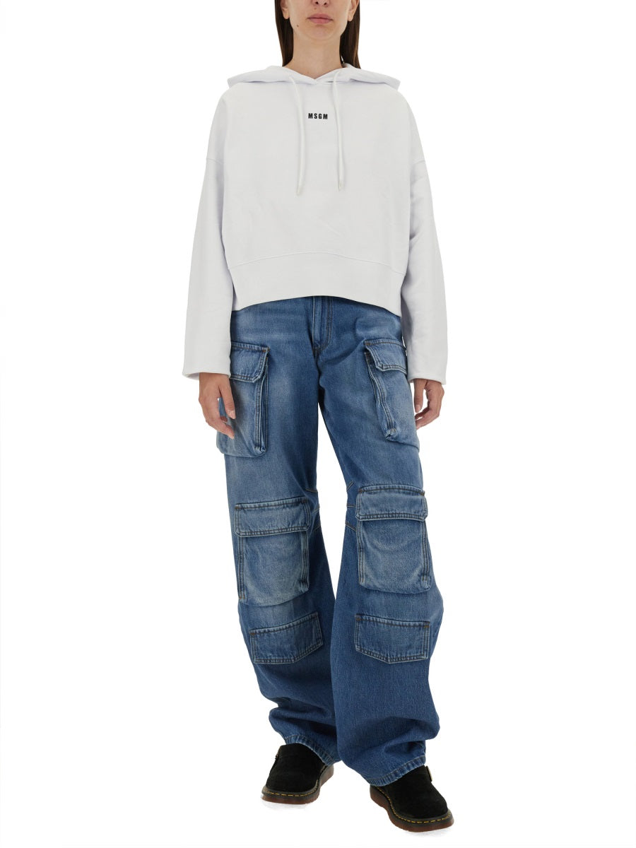 MSGM Logo Sweatshirt for Women - Size S