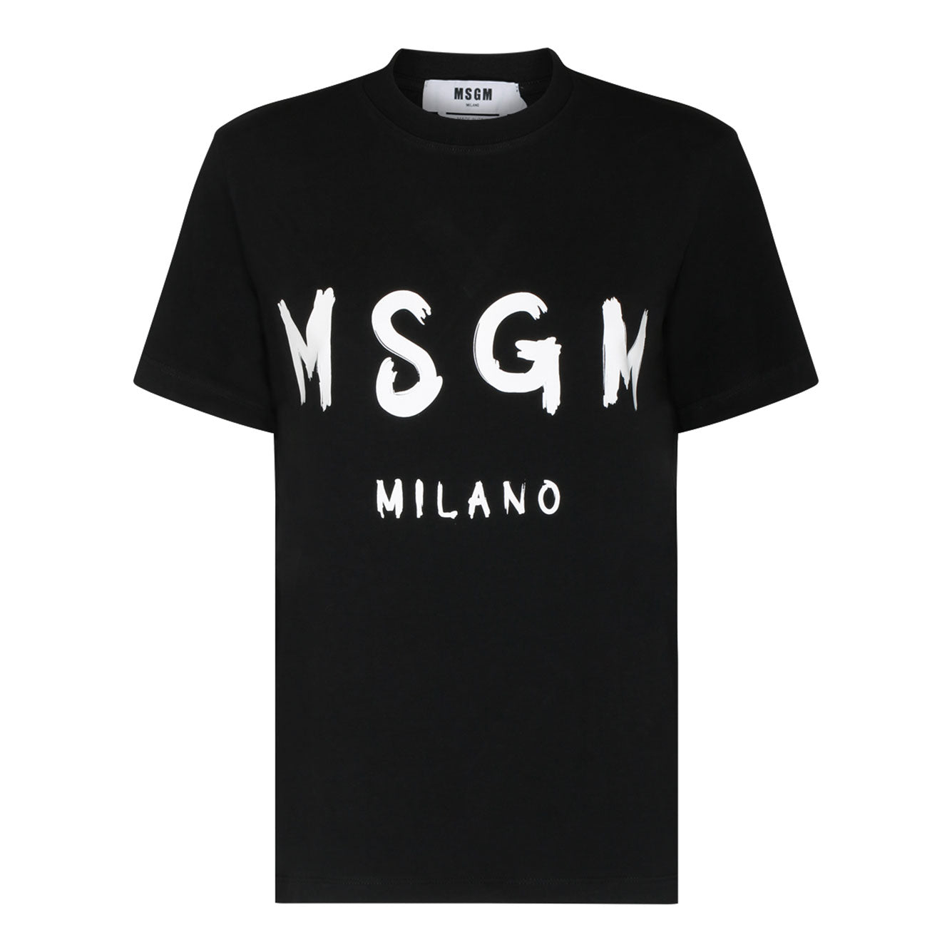 MSGM Logo-Print Cotton T-Shirt - Regular Fit