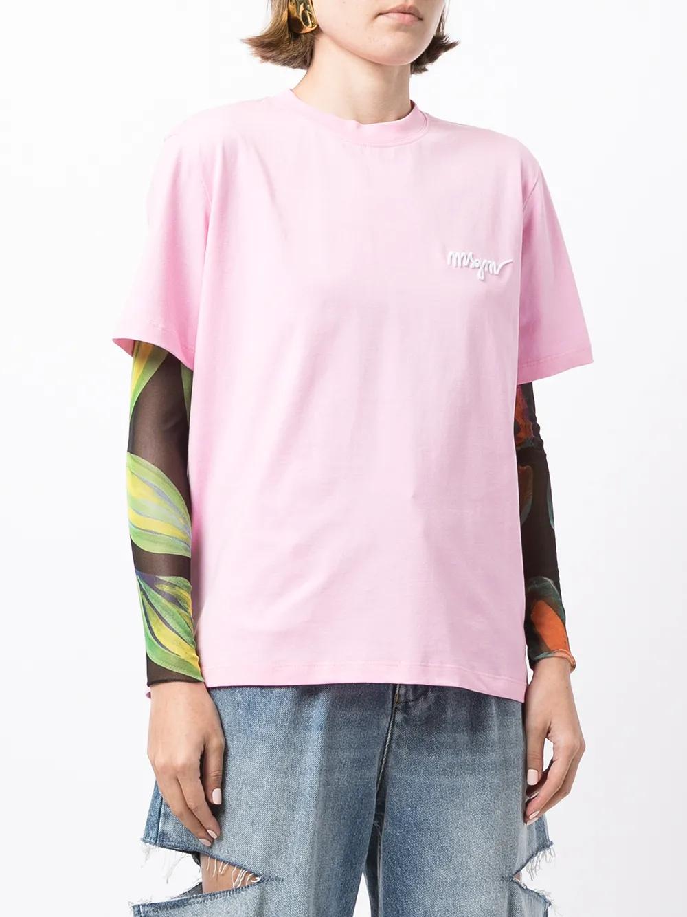 MSGM Logo Crew Neck T-Shirt