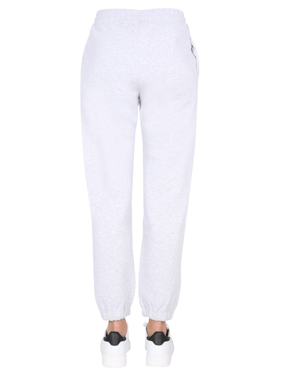 MSGM Women's Logo Print Jogging Pants with Elastic Waist